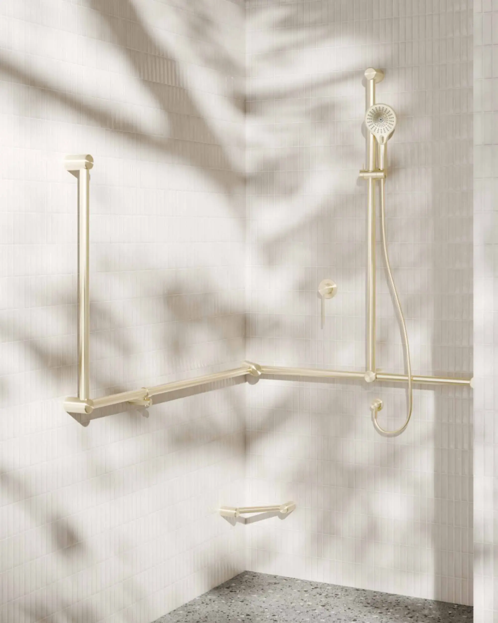 Walk In Shower Rails Make your own grab rail: Nero’s modular Mecca Care system for ...
