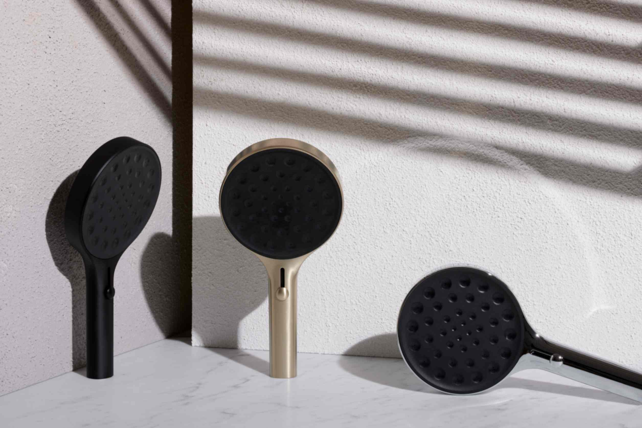 Serenity hand showers in 3 colors