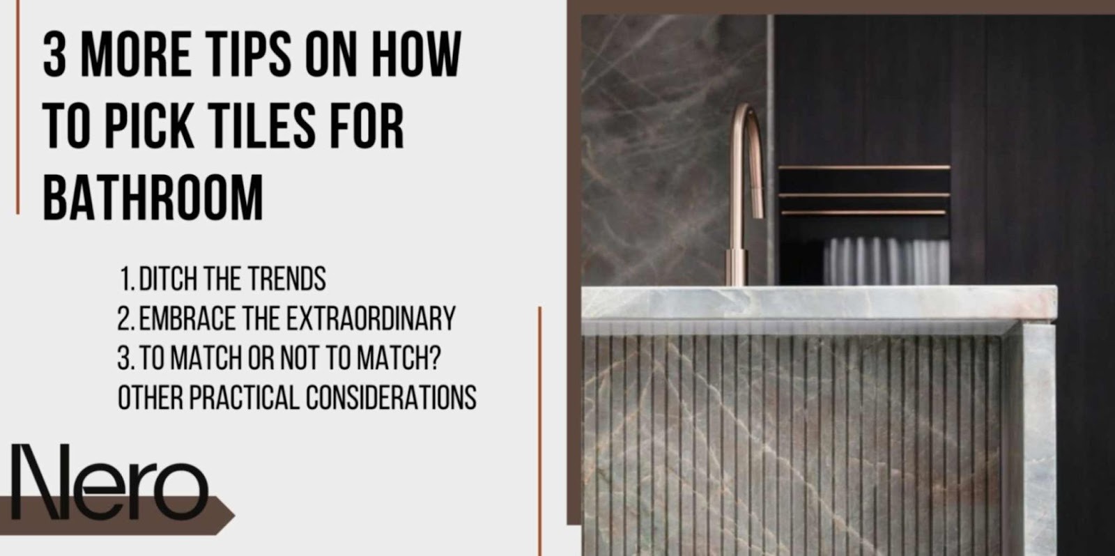 a guide to choosing your bathroom tiles: more tips on how to pick tiles for bathroom