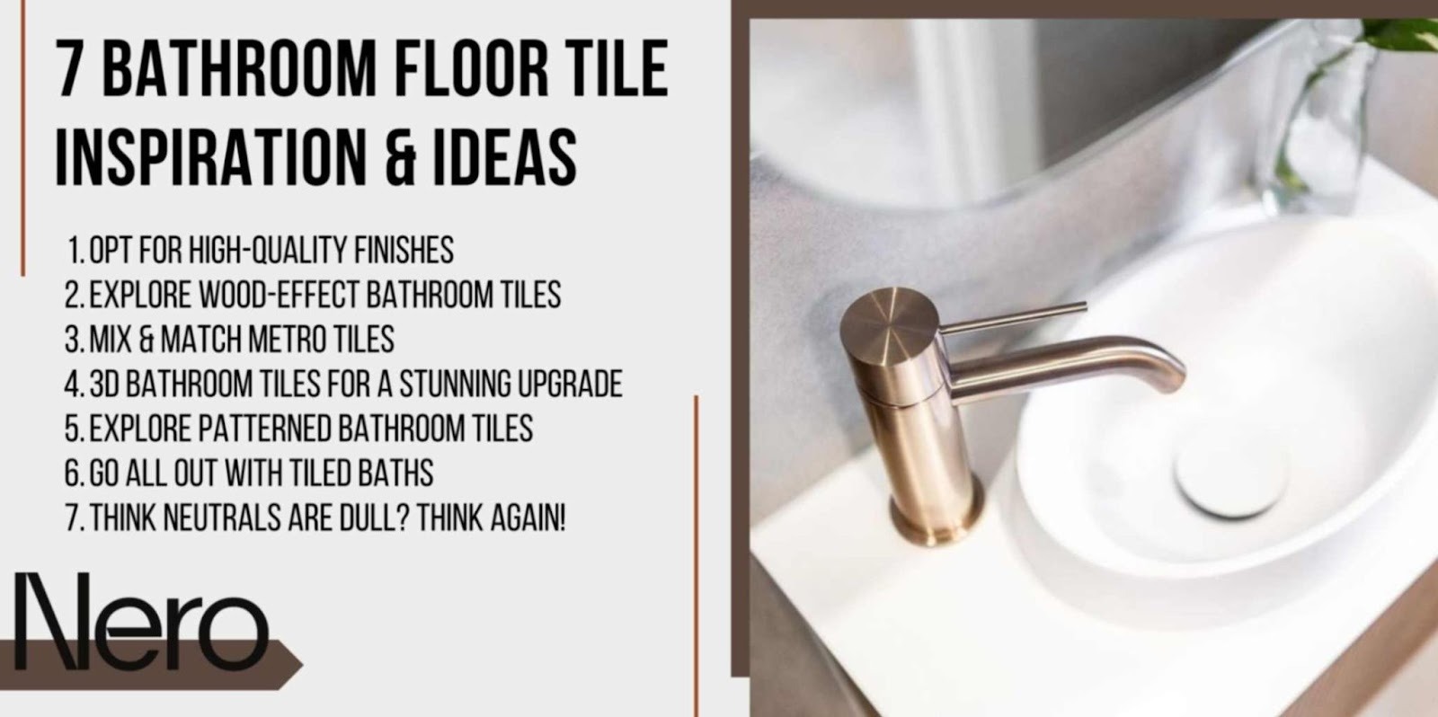 bathroom floor tile inspiration & ideas