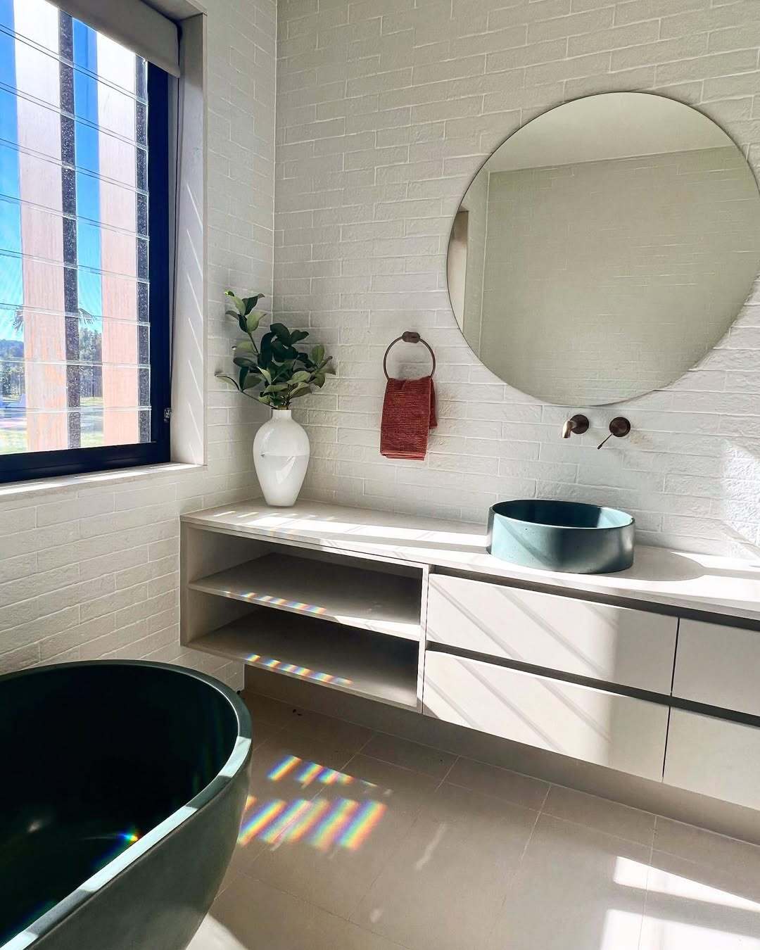 Dahlia Estate bathroom with Nero Tapware bathroom taps