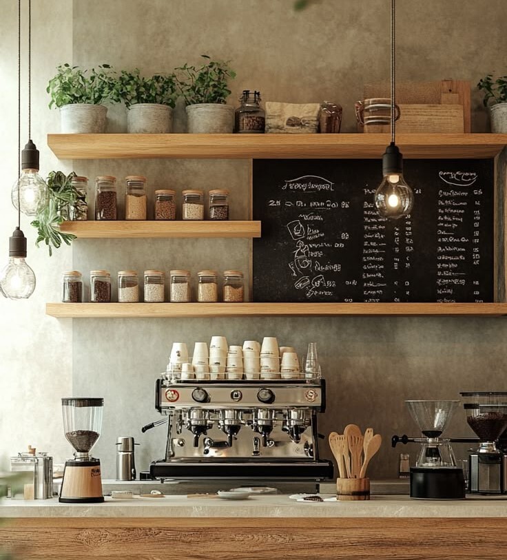Home Coffee Bar Ideas With Chalkboards