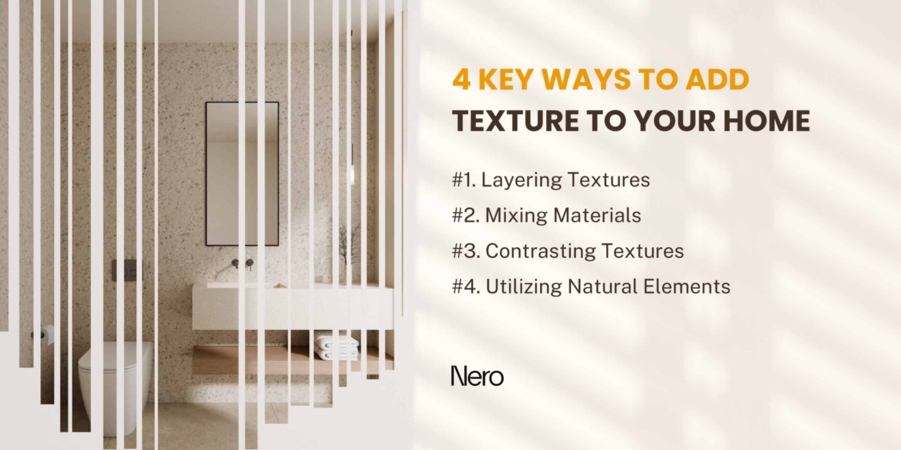 4 key ways to add texture to your home: how to use texture in interior design