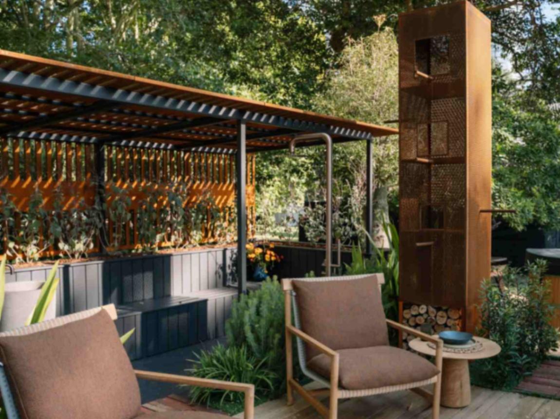 Luxury Spa-Inspired Outdoor Showers with marine-grade tapware