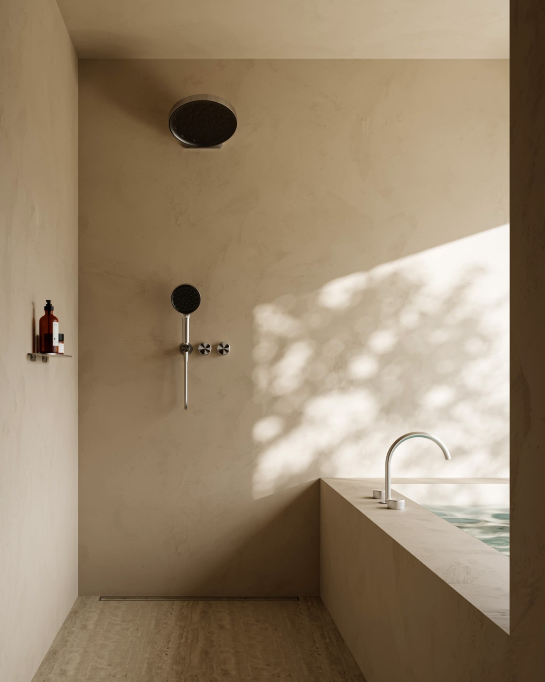 Nero Serenity Collection in a luxurious bathroom