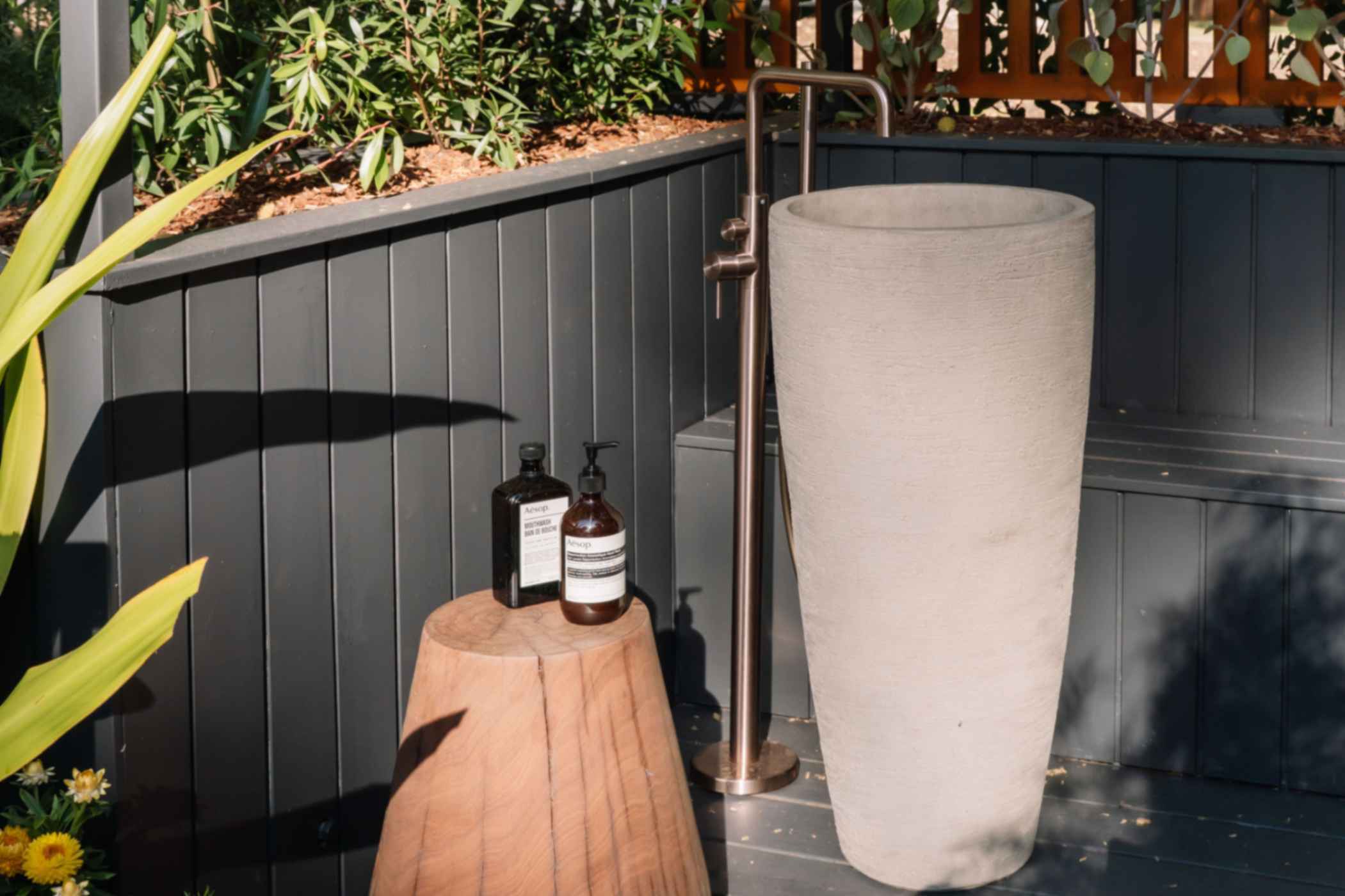 Nero Tapware’s Zen collection for outdoor spas and backyard spas