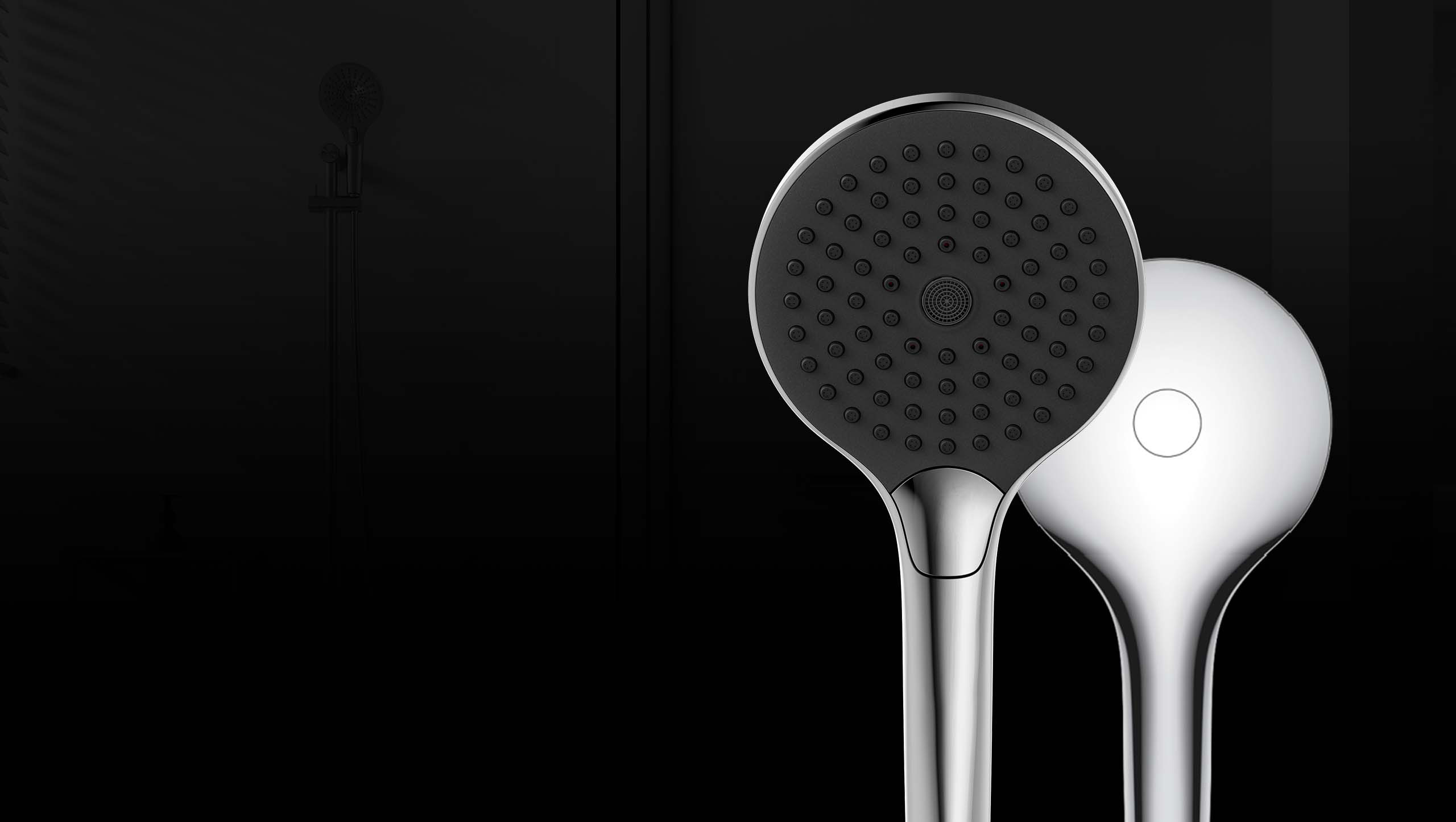 Nero Tapware Air Shower II Front and Back