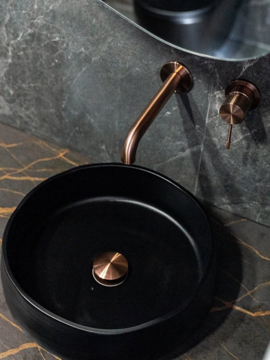 Nero Tapware Brushed Bronze Wall Basin Mixer