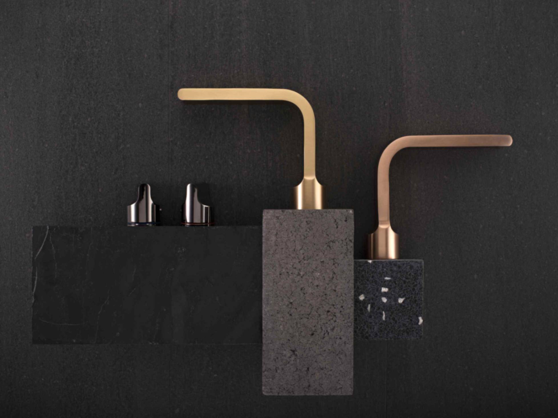 Nero Tapware’s brushed gold Pearl collection