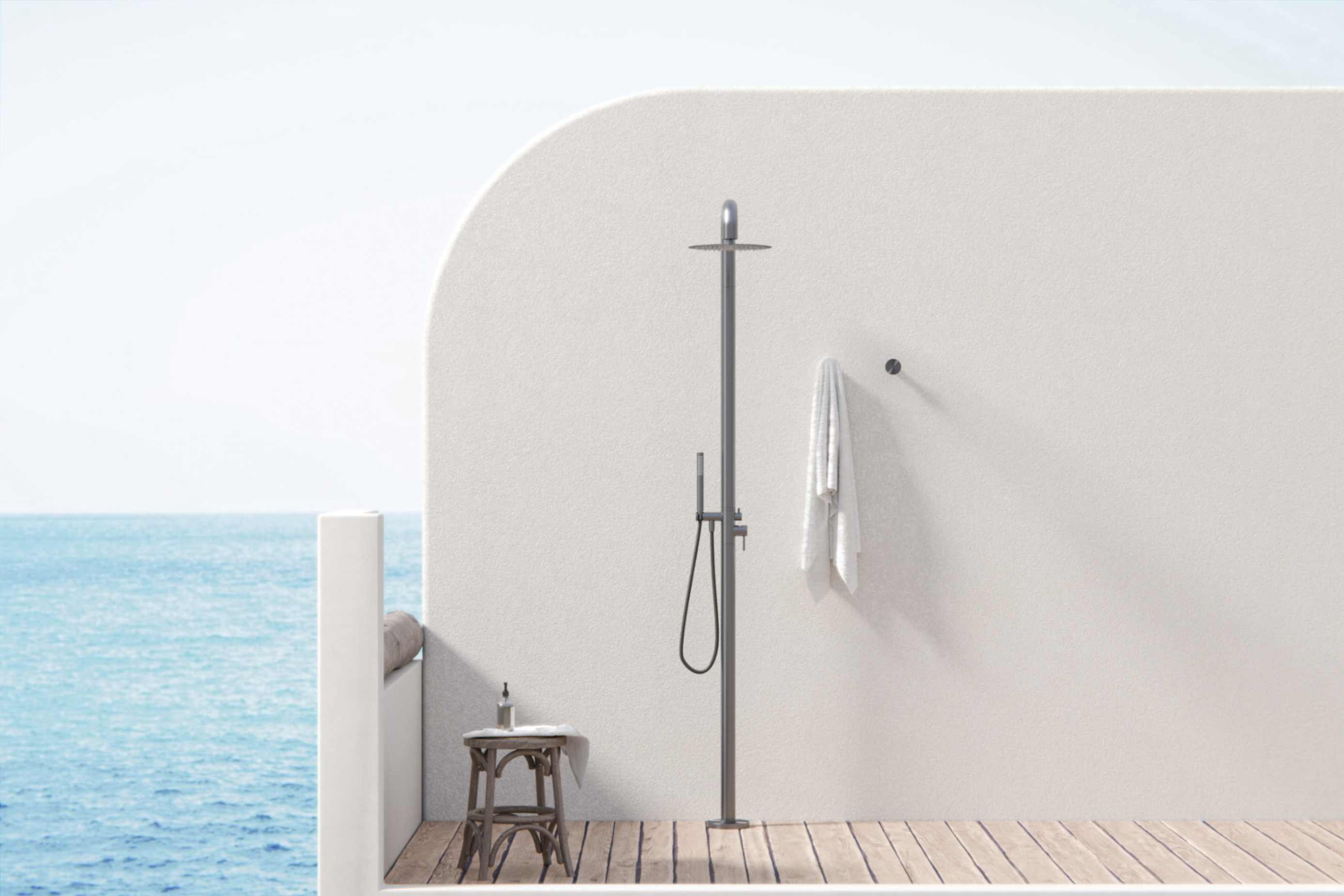 Semi-Private, Semi-Shielded Outdoor Shower Designs