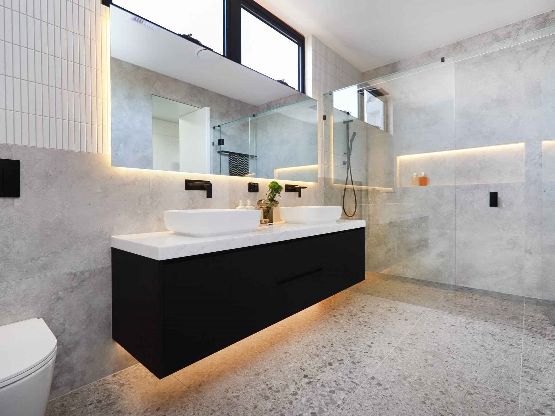 Tips for choosing bathroom tiles how to choose bathroom tiles black cabinets