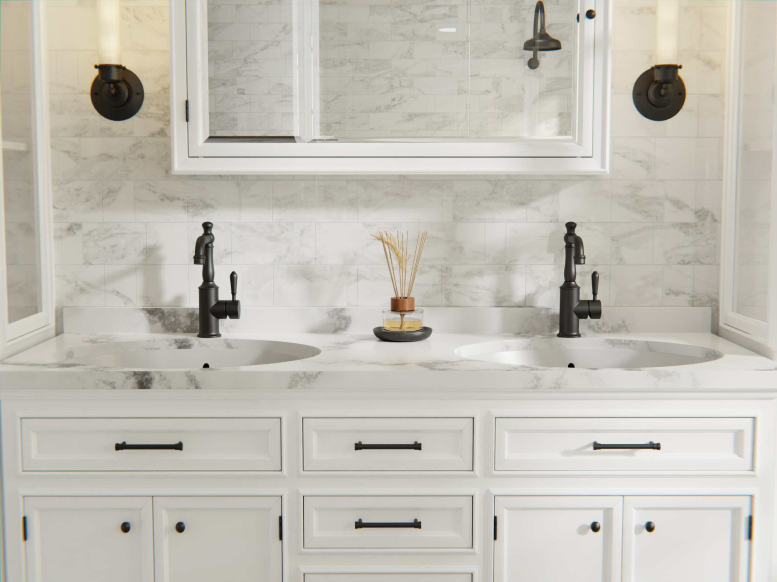 Vanity Ideas: Hero of the Hamptons Bathroom