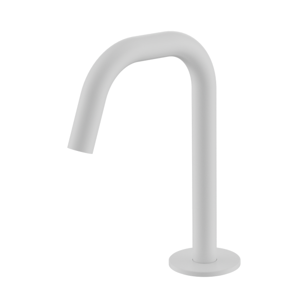 24 C003 MW Serenity Basin Edge Spout Matte White Thumb