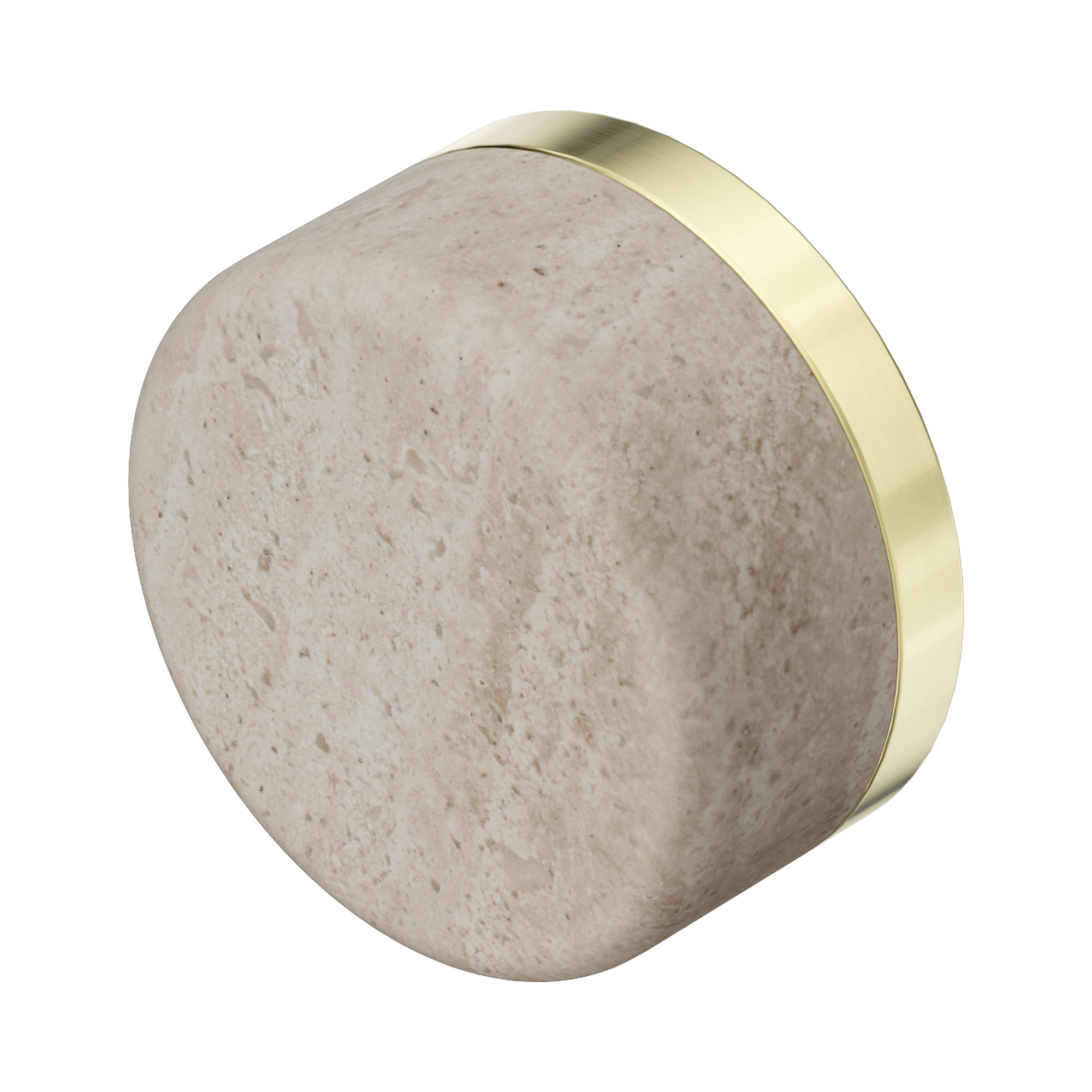 24 C008 BG Serenity Rome Travertine Handle Brushed Gold image 1