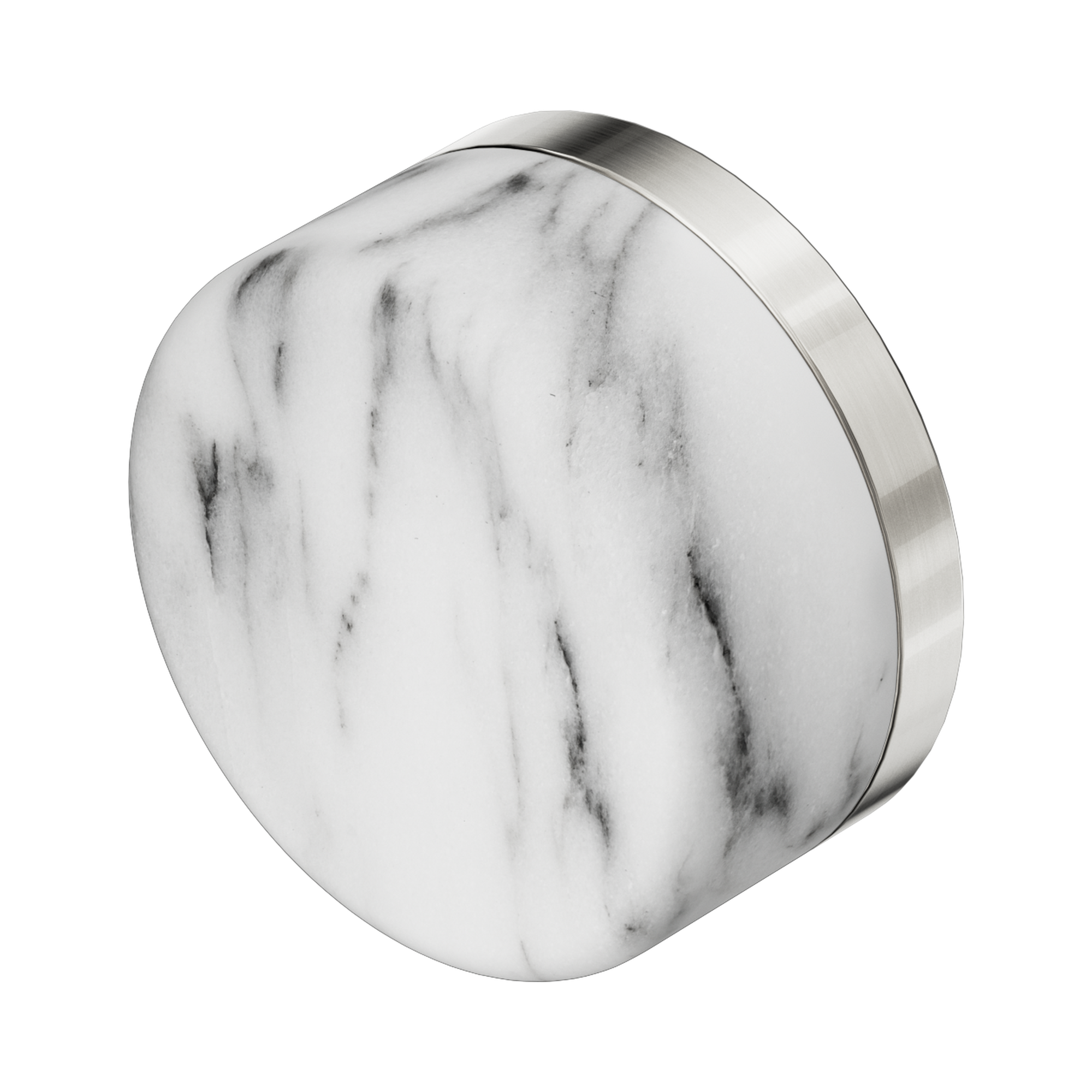 24 C009 BN Serenity Arabescato Corchia Handle Brushed Nickel image 1