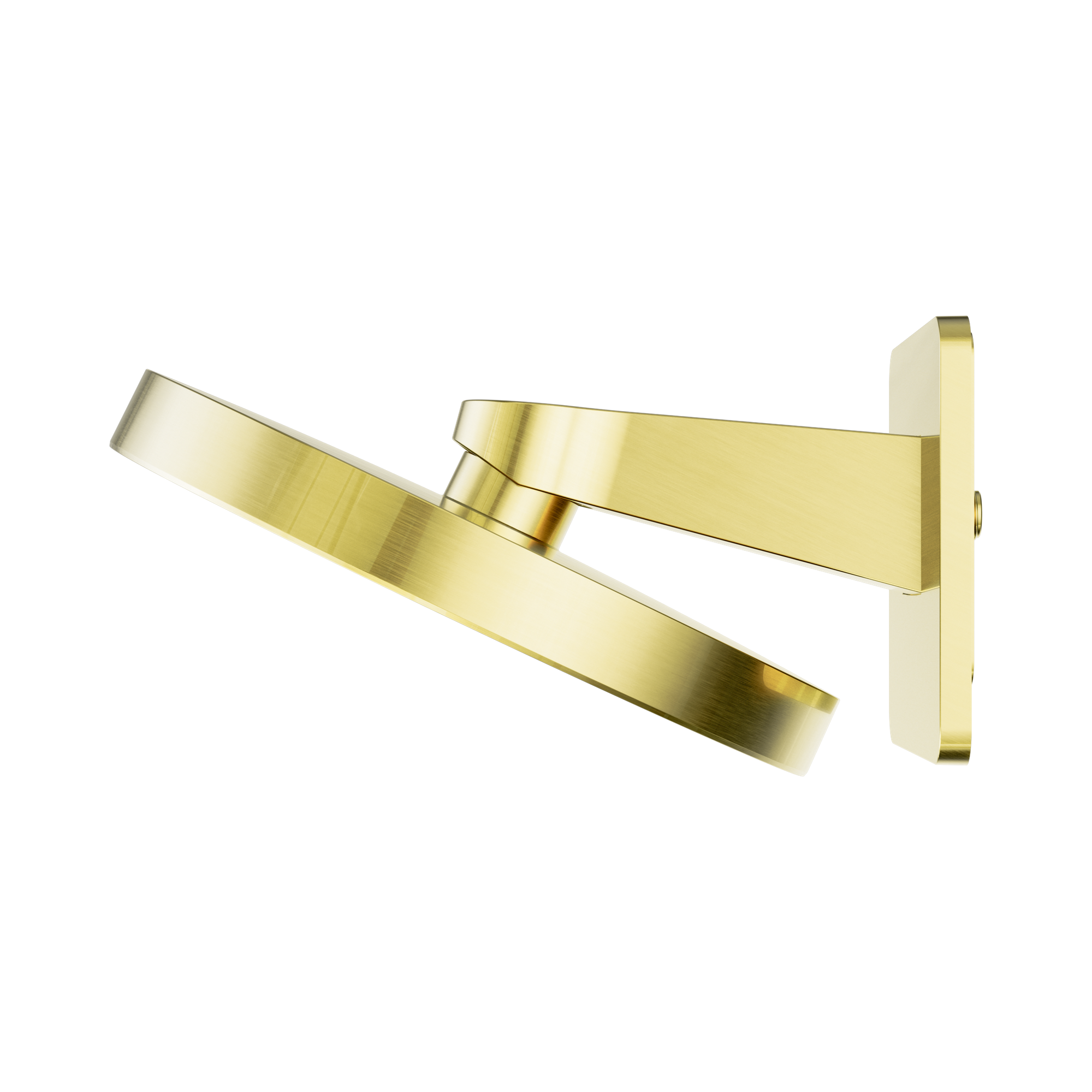 24 D002 BG Serenity Wall Shower Head Brushed Gold image 3