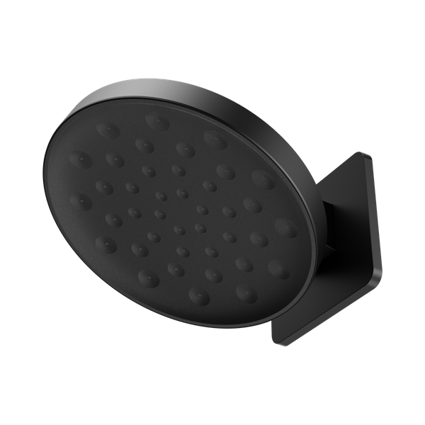 24 D002 MB Serenity Wall Shower Head Matte Black Thumb