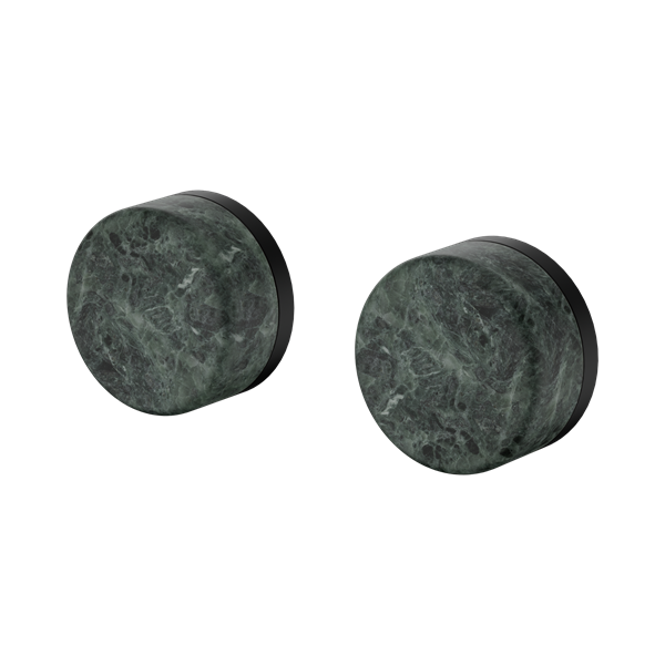 24 D006 MB Serenity Wall Top Assembly With Verde Alpi Handle Matte Black Thumb