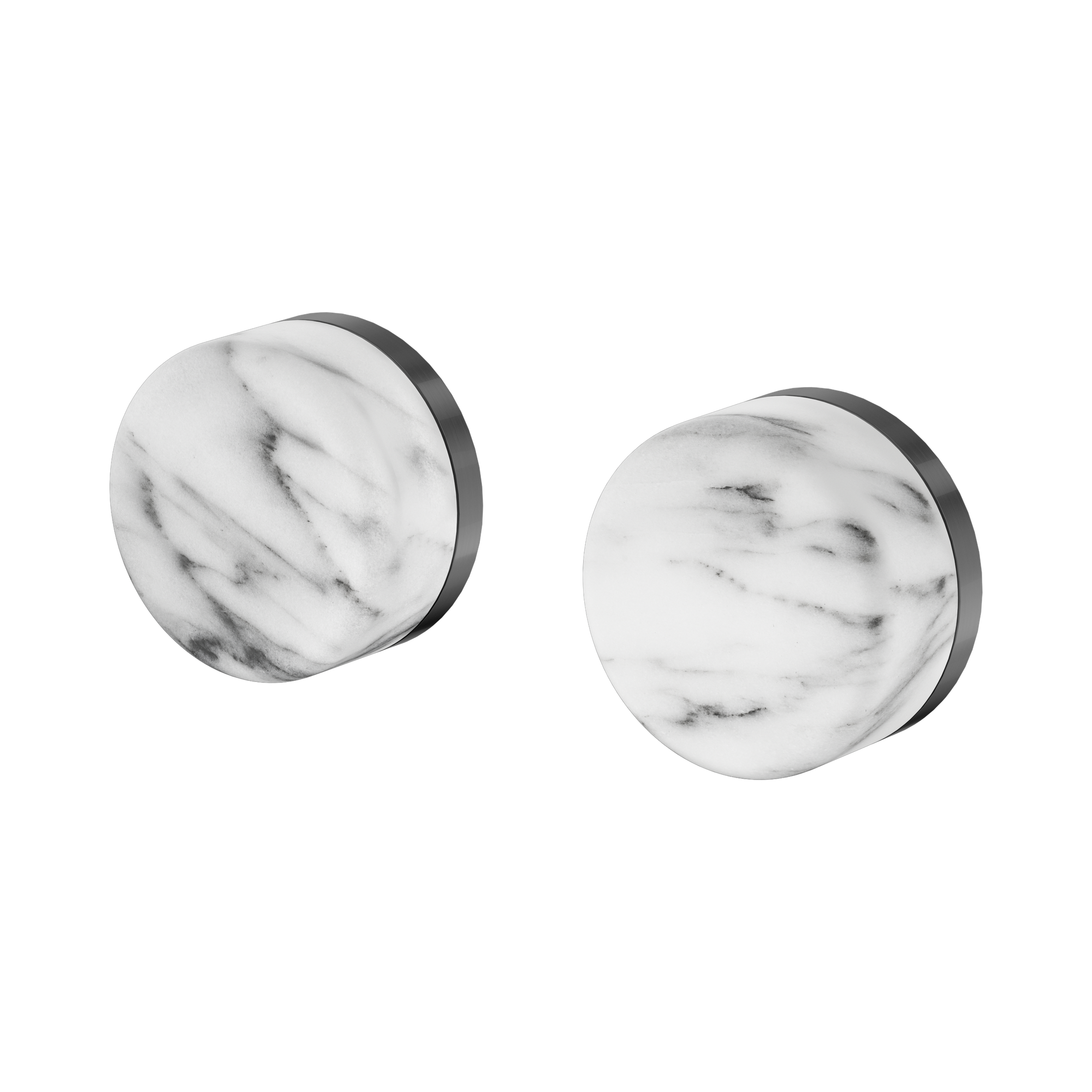 24 D008 GM Serenity Wall Top Assembly With Arabescato Corchia Handle Gun Metal image 1