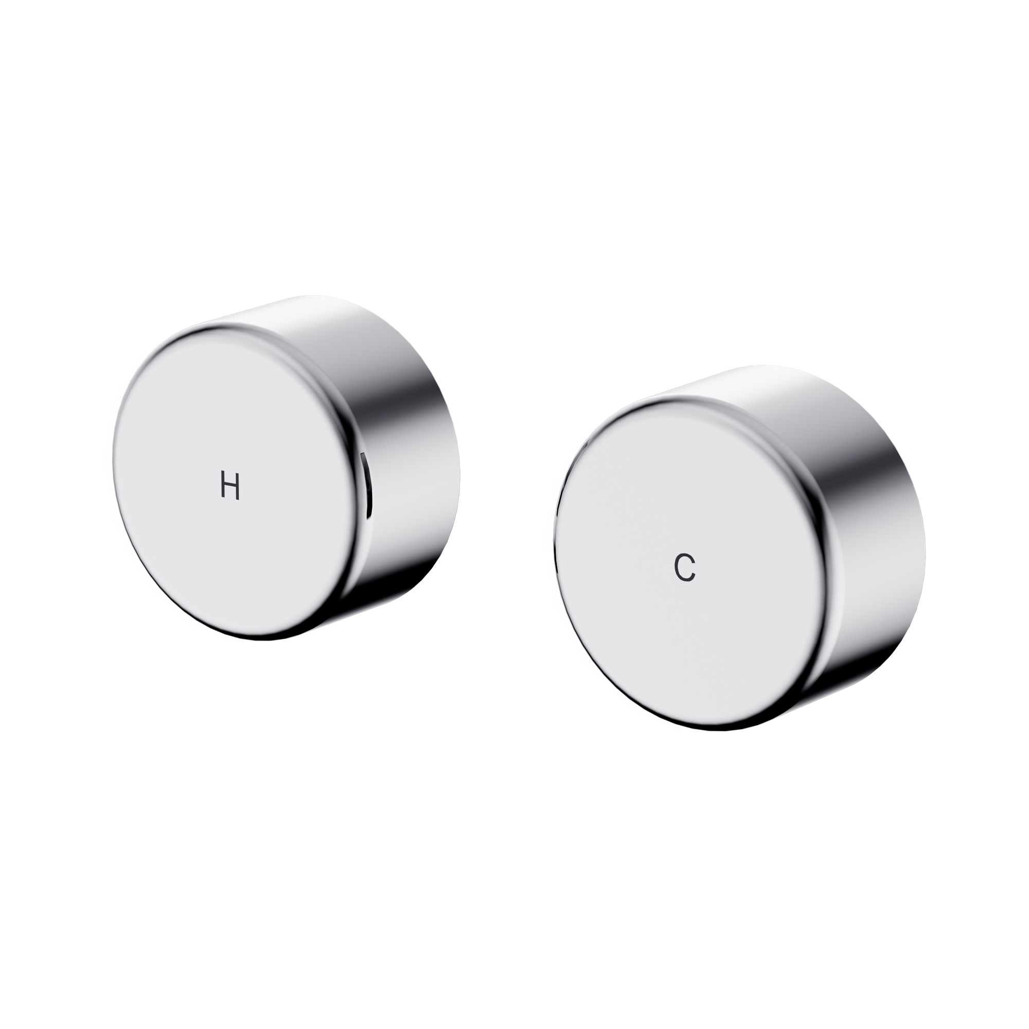 24 D010 CH Serenity Wall Top Assembly With Metal Handle Chrome image 1