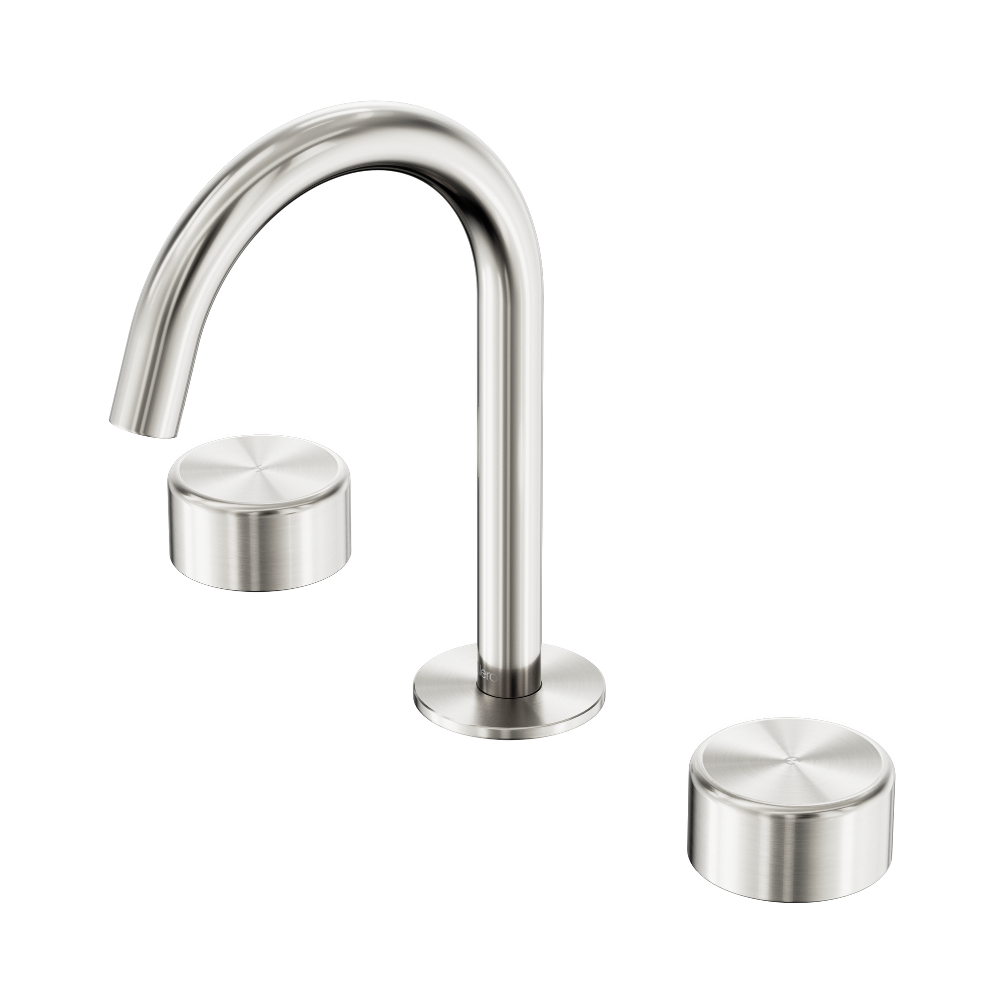 24 D016 BN Serenity Basin Set Arc Spout With Metal Handle Brushed Nickel image 1