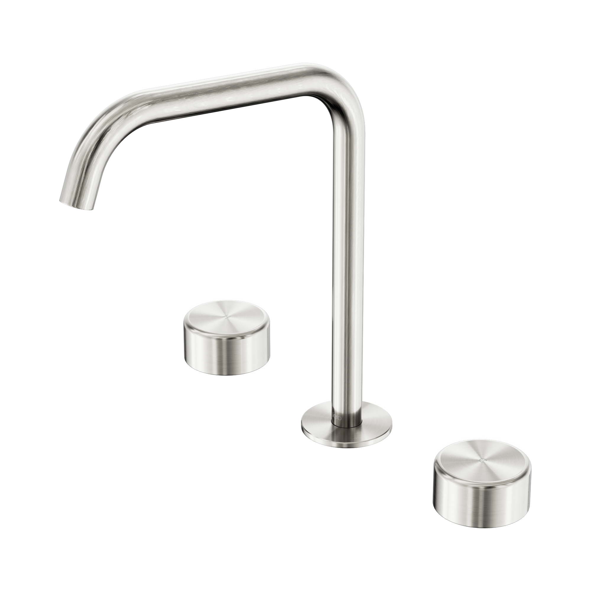 24 D034 BN Serenity Bath Kitchen Set Edge Spout With Metal Handle Brushed Nickel image 1