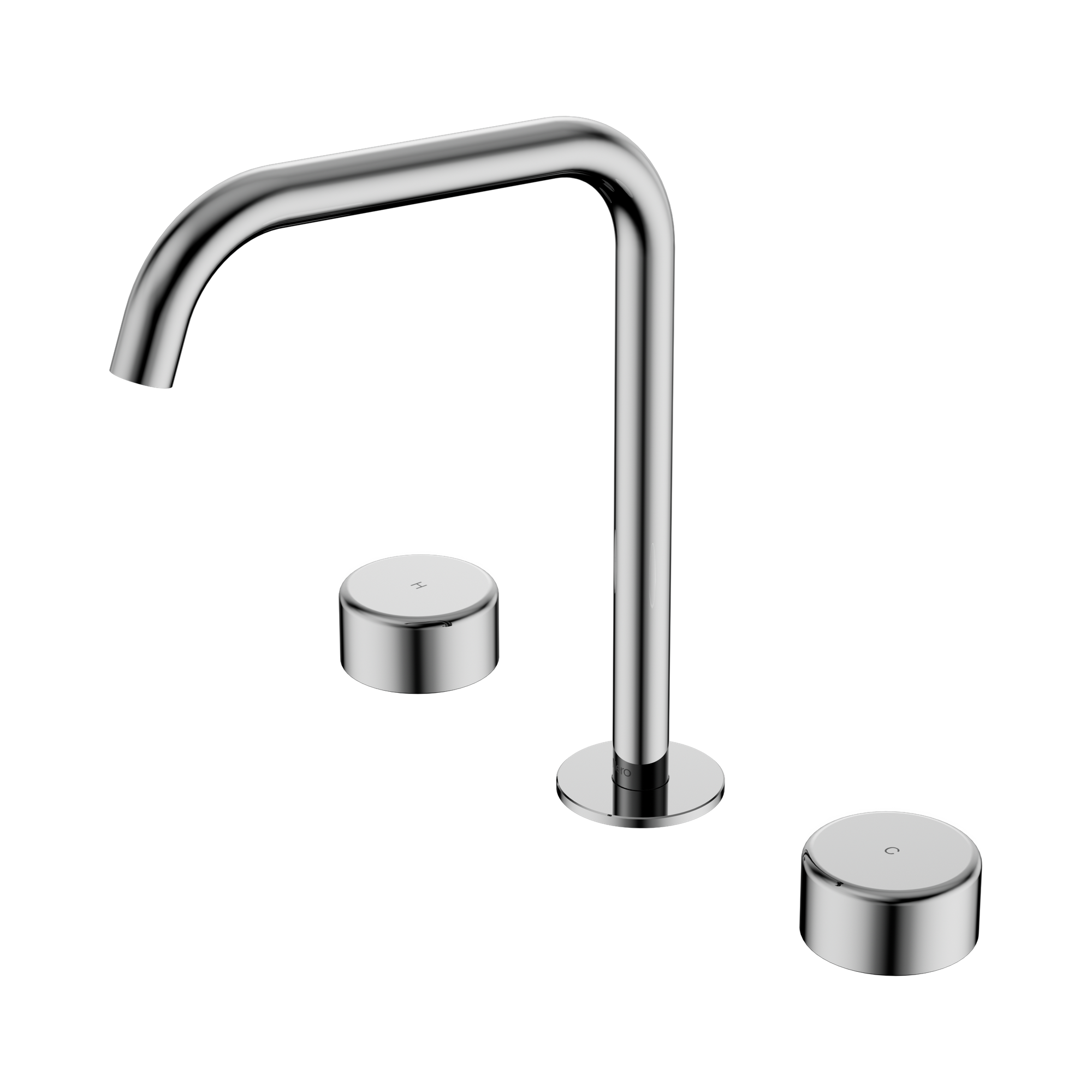 24 D034 CH Serenity Bath Kitchen Set Edge Spout With Metal Handle Chrome image 1