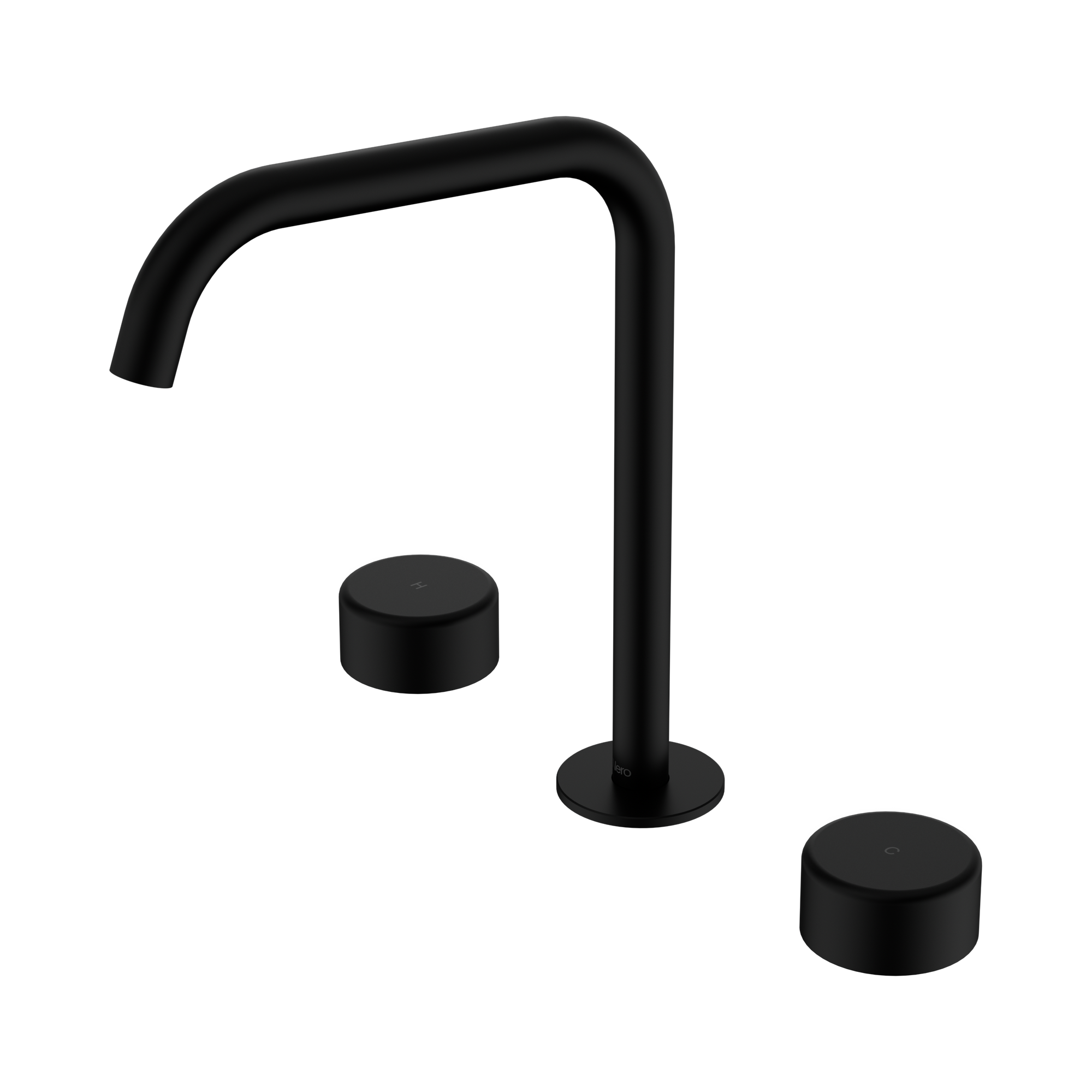 24 D034 MB Serenity Bath Kitchen Set Edge Spout With Metal Handle Matte Black image 1