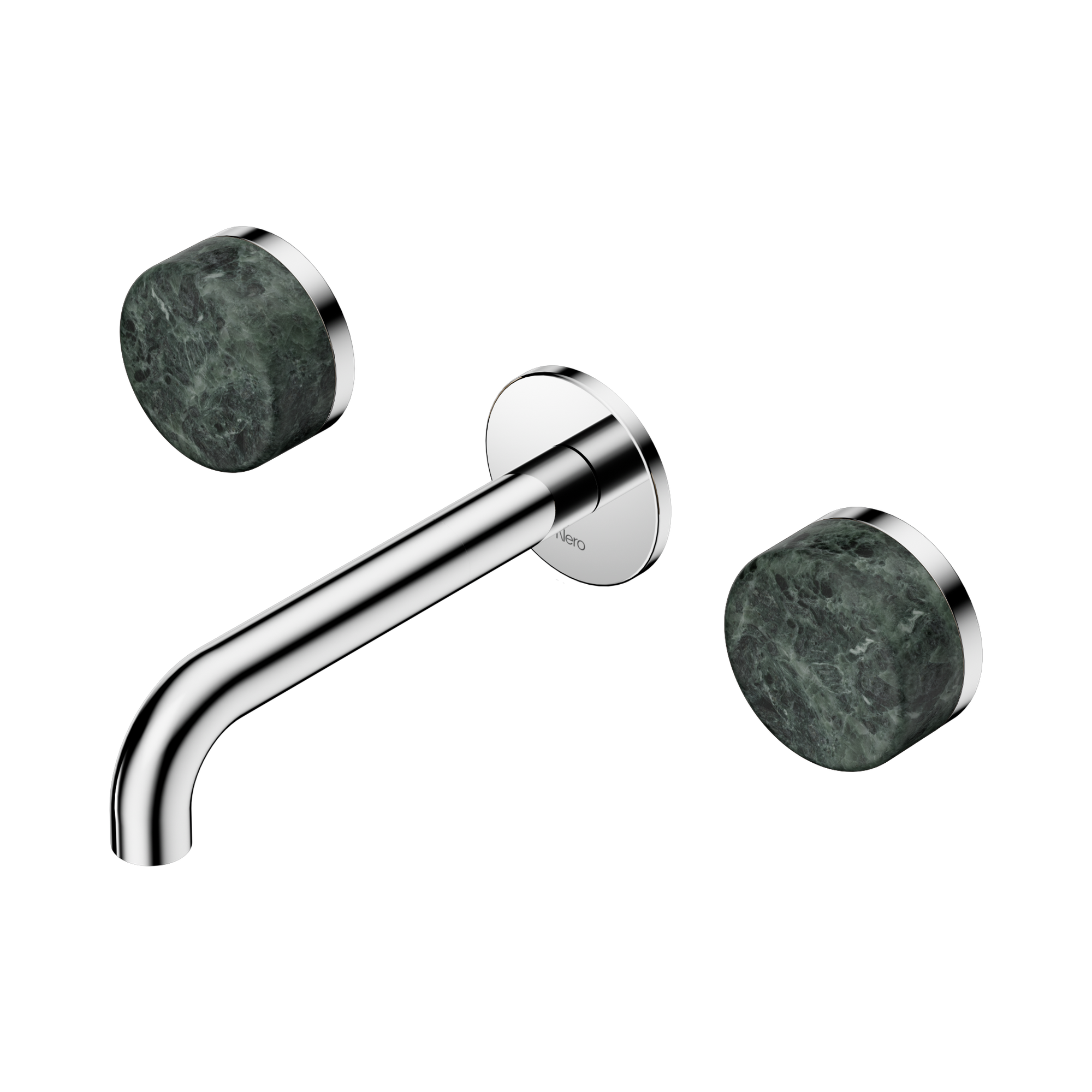 24 D036 CH Serenity Wall Basin Set 160mm Spout With Verde Alpi Handle Chrome image 1
