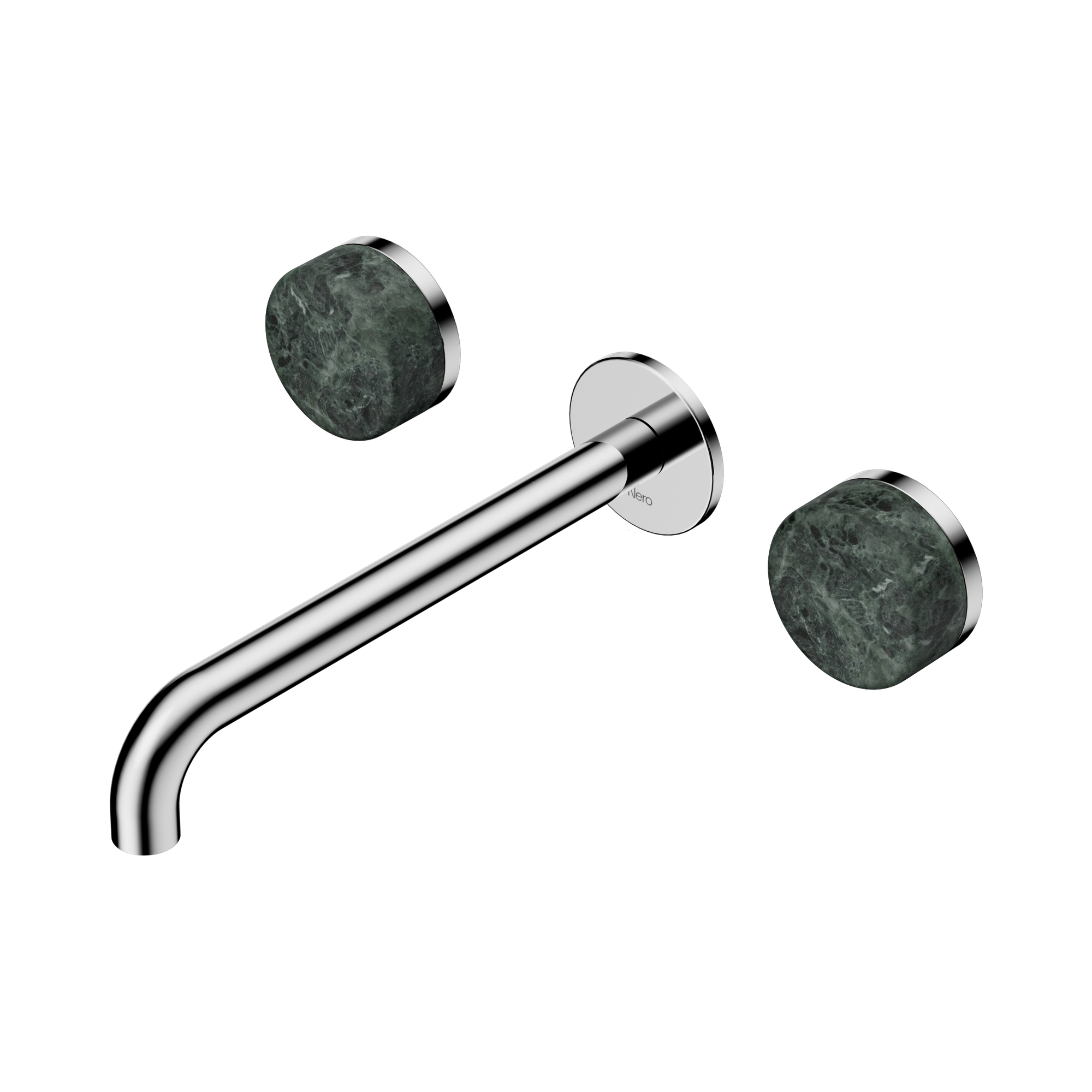 24 D048 CH Serenity Wall Basin Set 220mm Spout With Verde Alpi Handle Chrome image 1