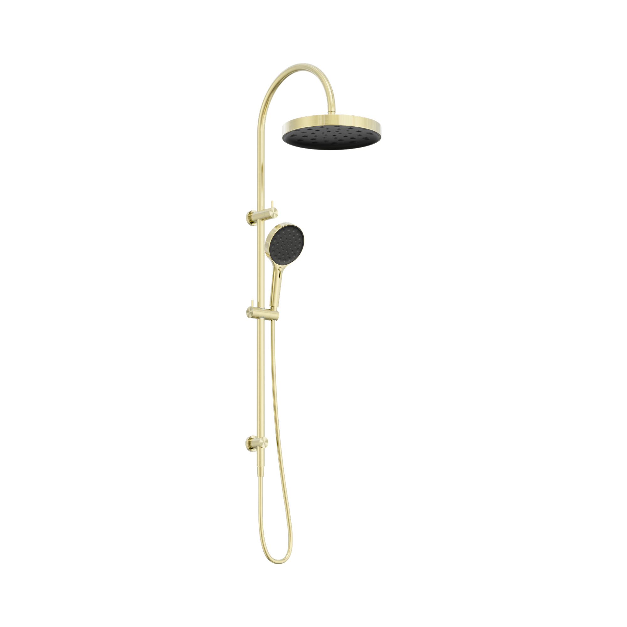 24 D073 BG Serenity Twin Shower Brushed Gold image 1