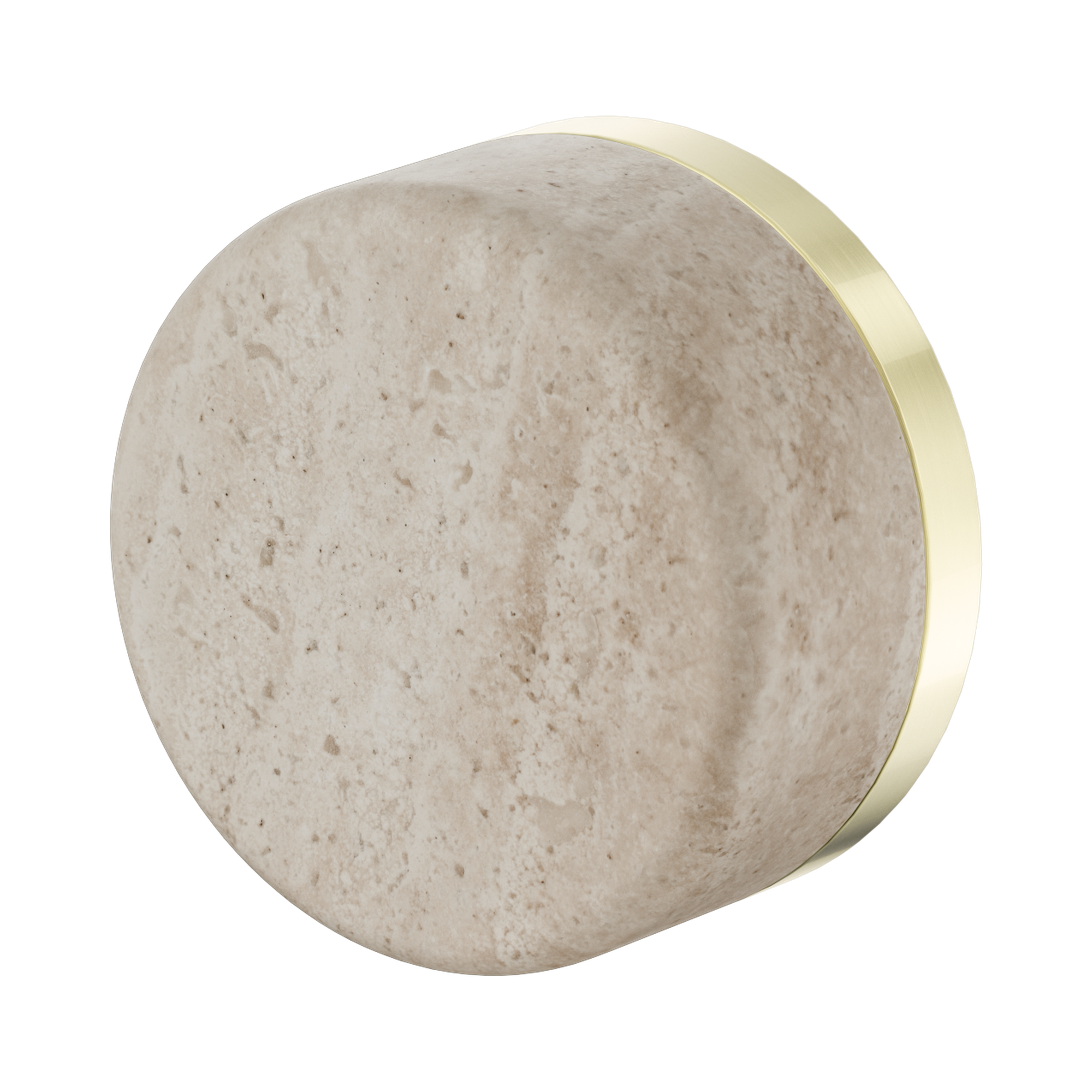 24 E003 BG Serenity Progressive Shower Mixer With Rome Travertine Handle Brushed Gold image 1