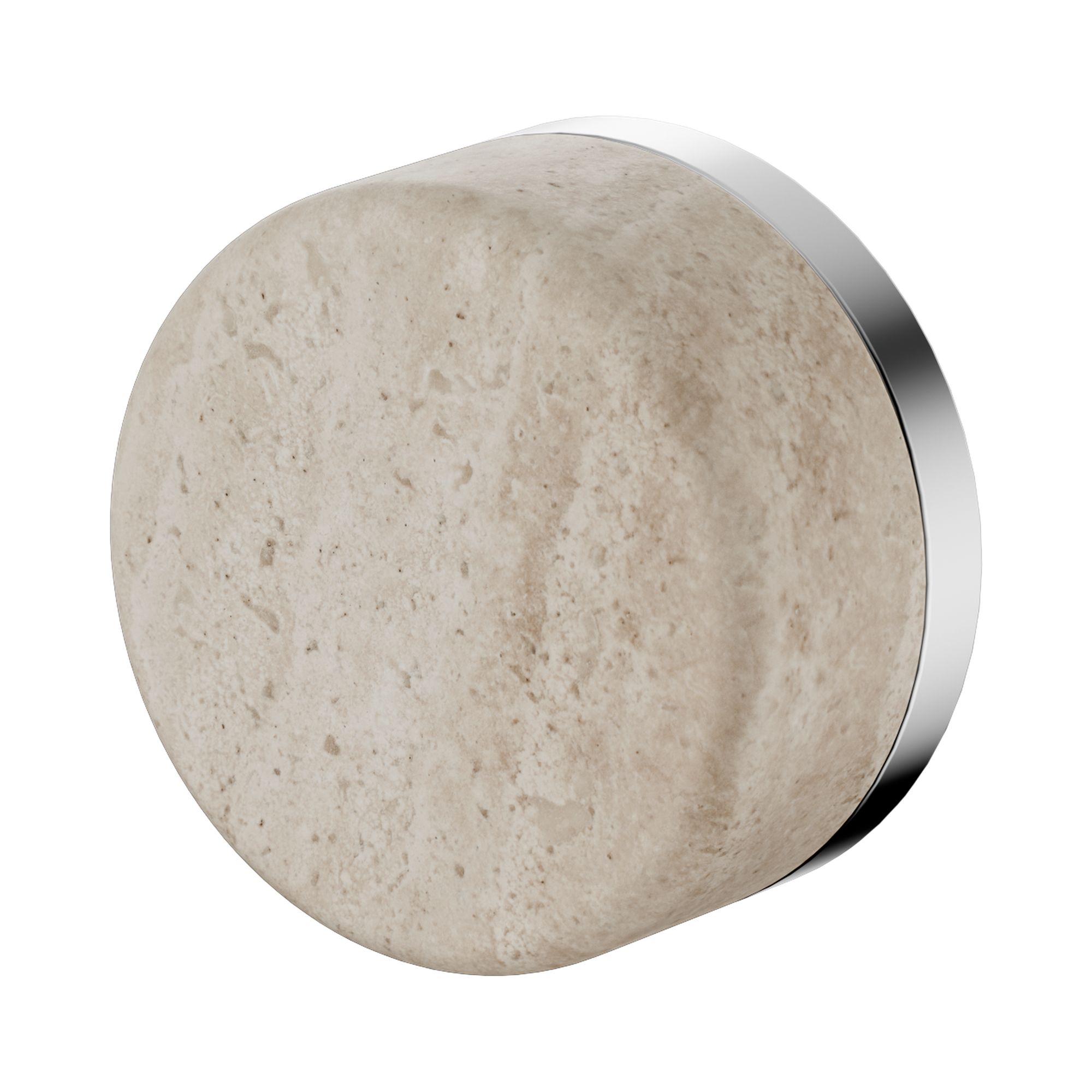 24 E003 CH Serenity Progressive Shower Mixer With Rome Travertine Handle Chrome image 1