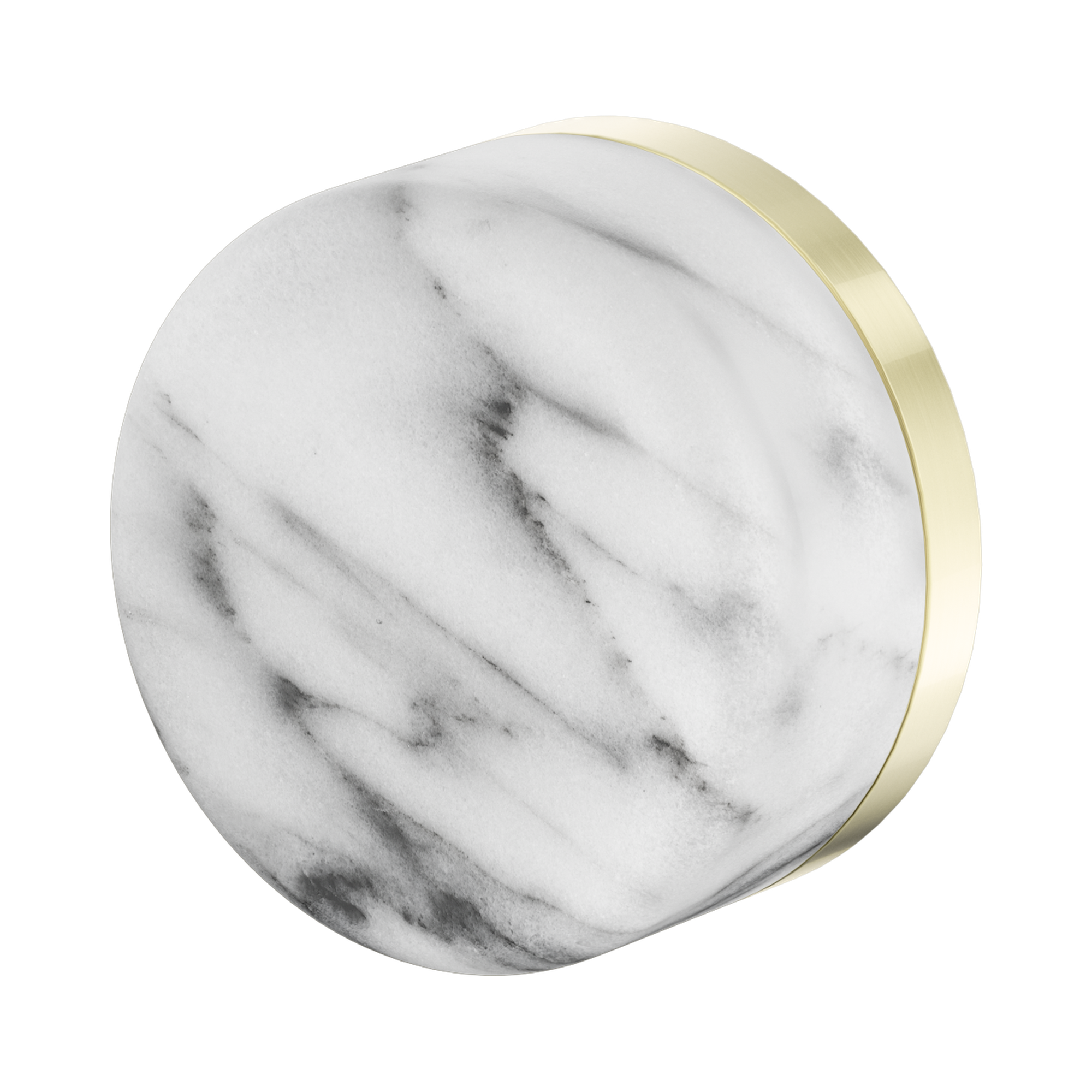 24 E004 BG Serenity Progressive Shower Mixer With Arabescato Corchia Handle Brushed Gold image 1