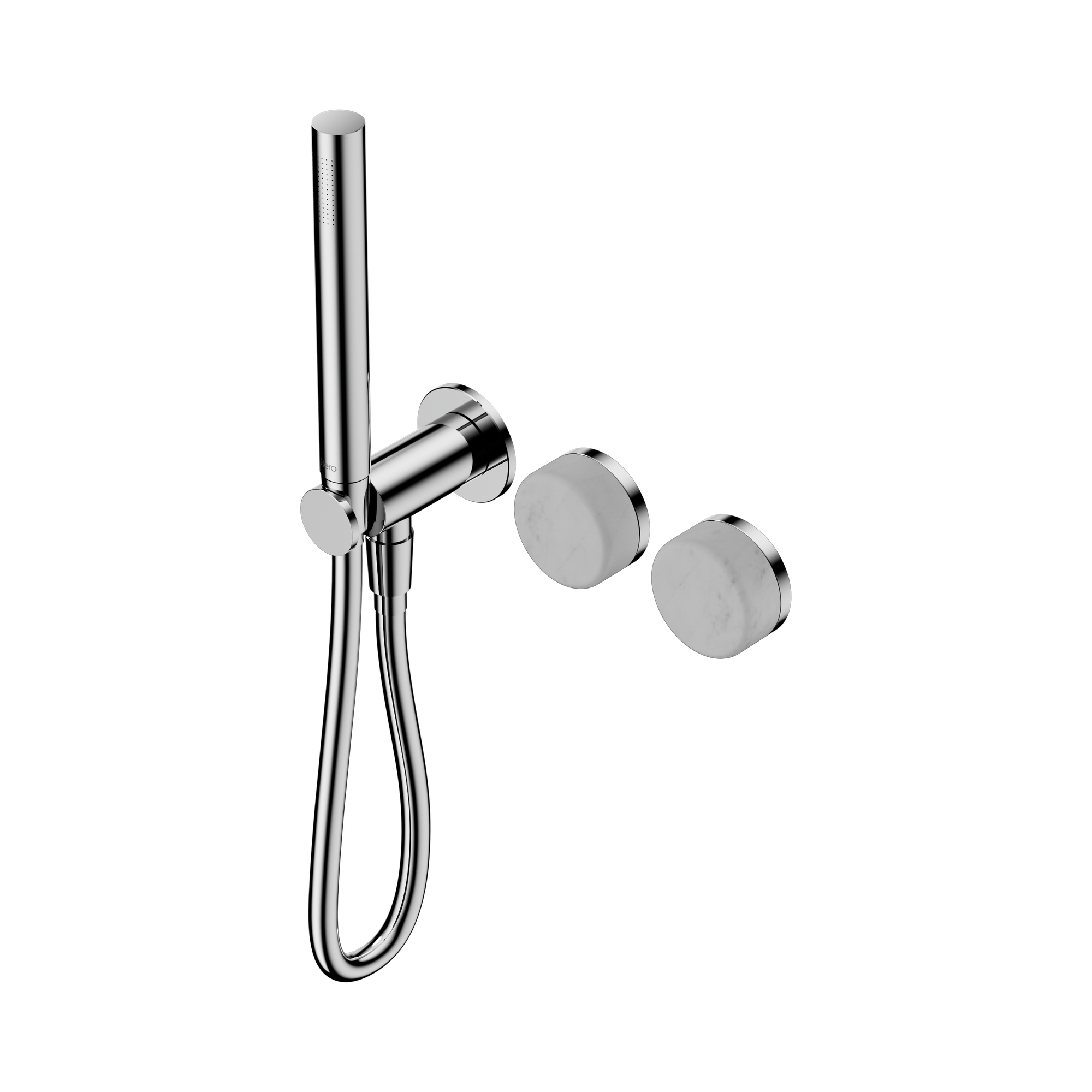 24 E019 CH Serenity Progressive Shower System With Carrara Handle And Slim Shower Chrome image 1
