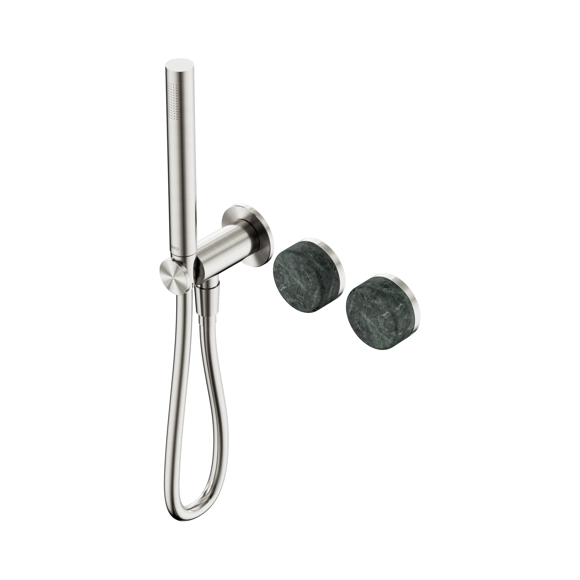 24 E020 BN Serenity Progressive Shower System With Verde Alpi Handle And Slim Shower Brushed Nickel image 1