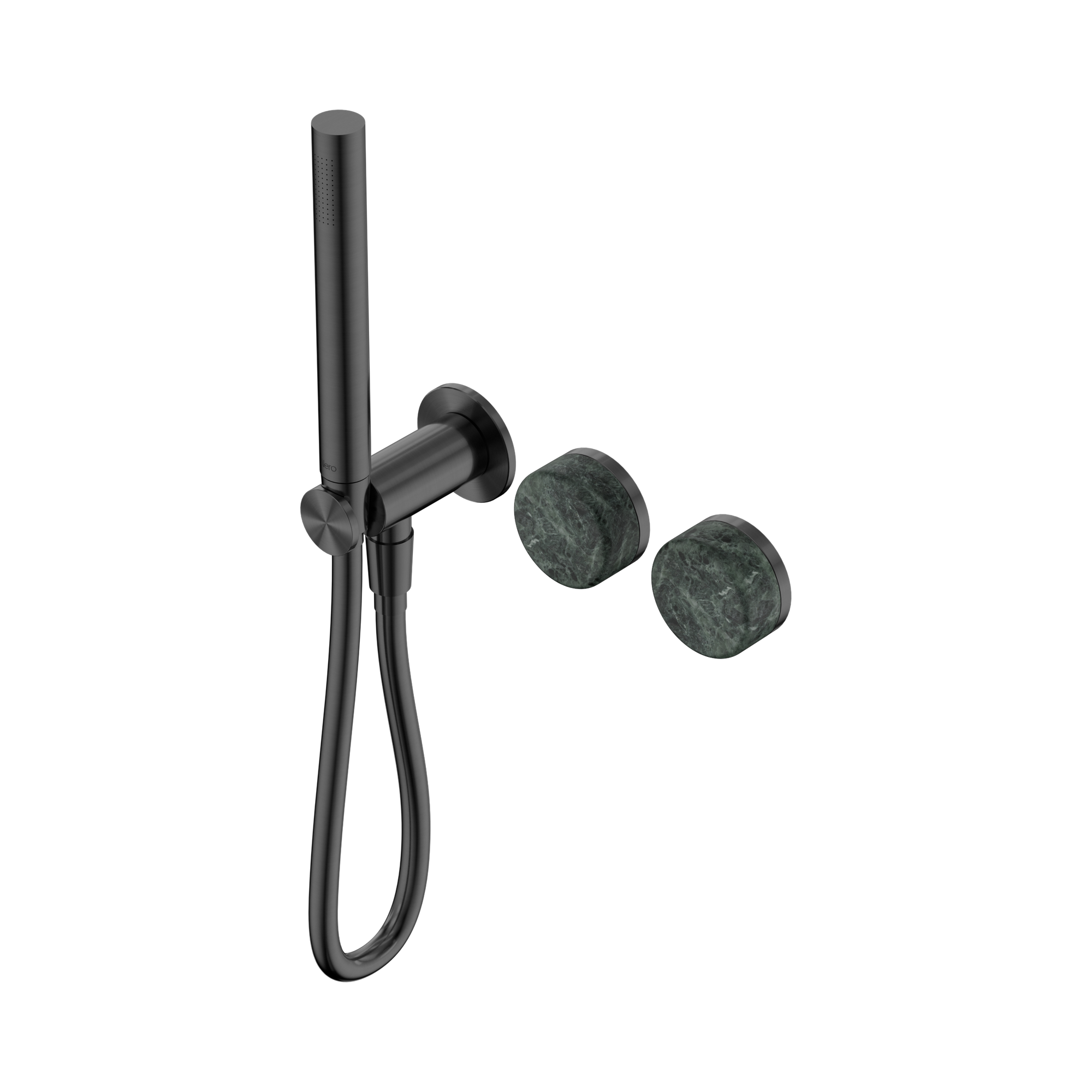 24 E020 GM Serenity Progressive Shower System With Verde Alpi Handle And Slim Shower Gun Metal image 1