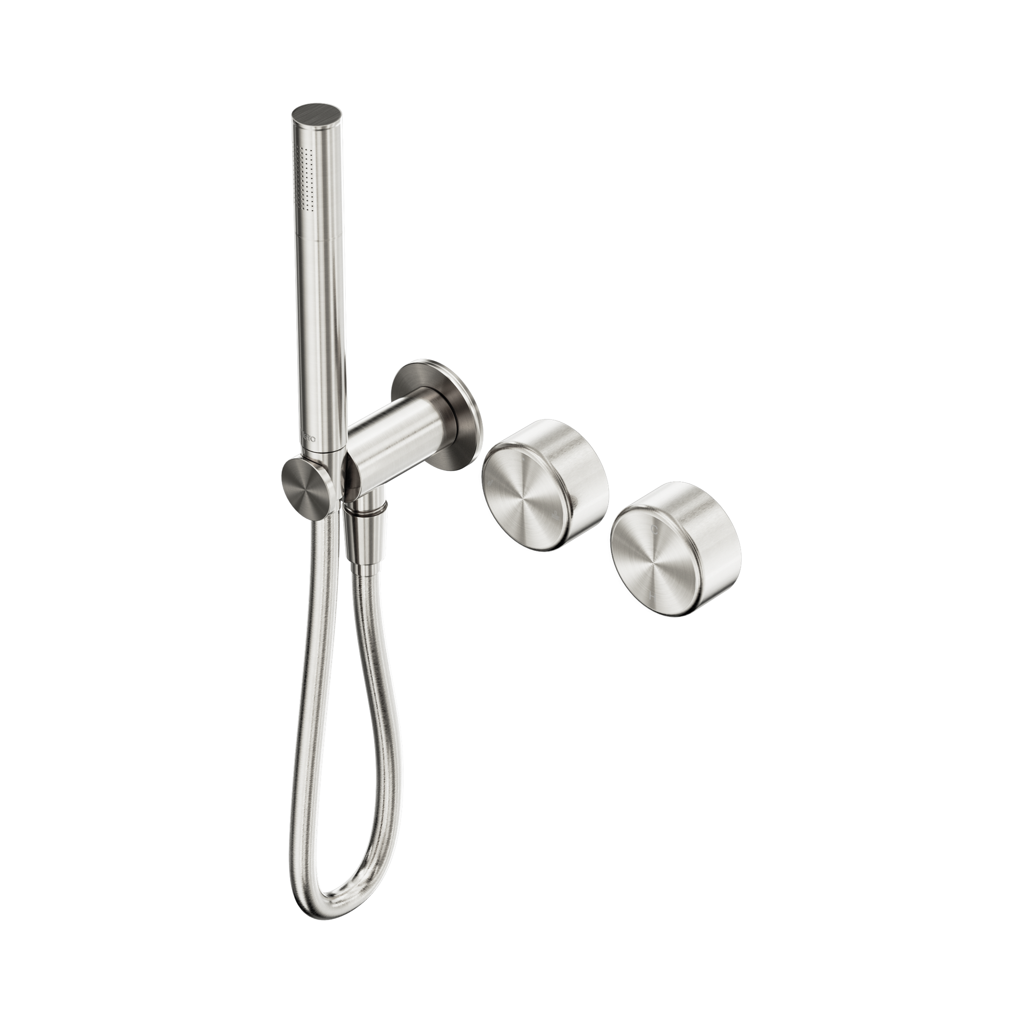 24 E024 BN Serenity Progressive Shower System With Metal Handle And Slim Shower Brushed Nickel image 1