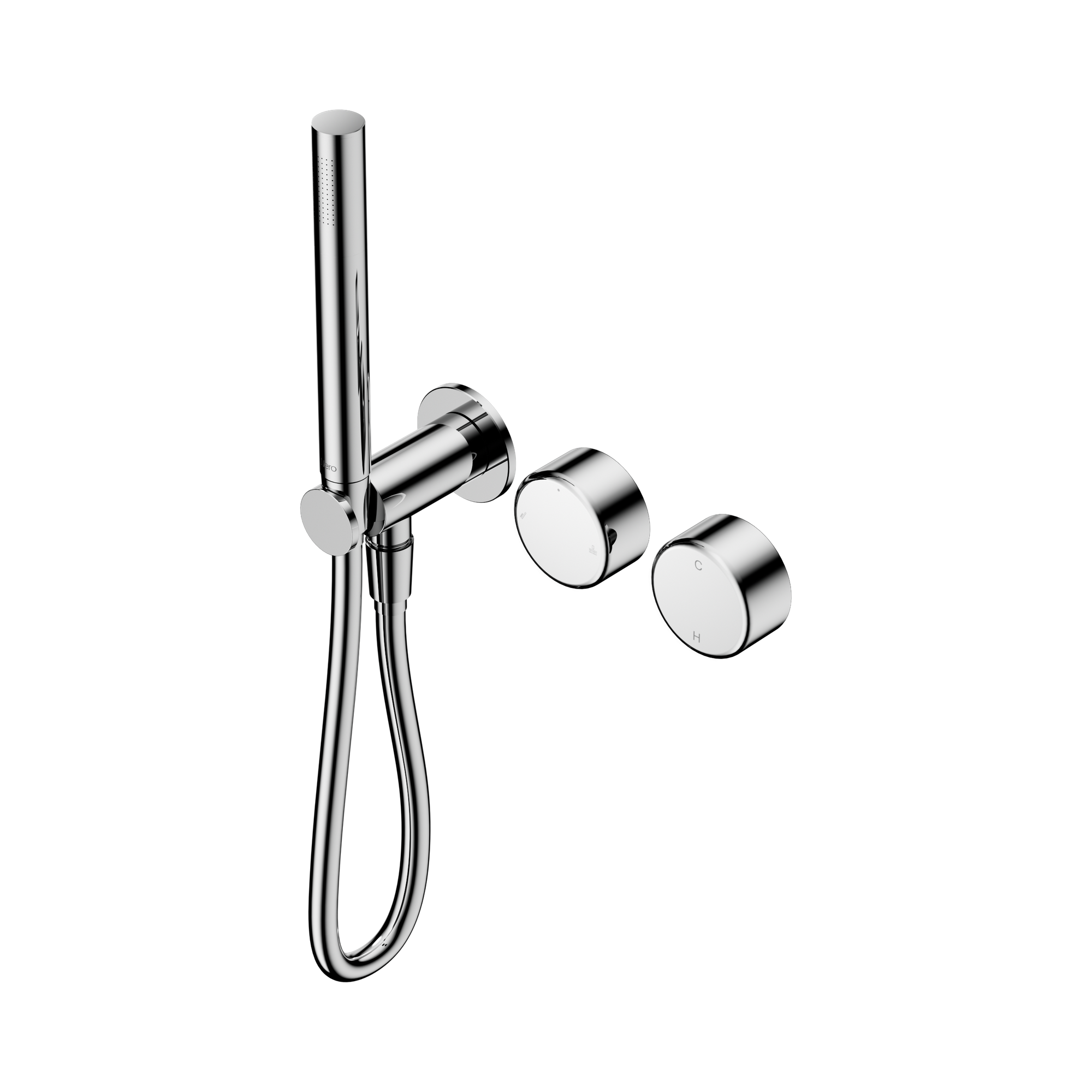 24 E024 CH Serenity Progressive Shower System With Metal Handle And Slim Shower Chrome image 1