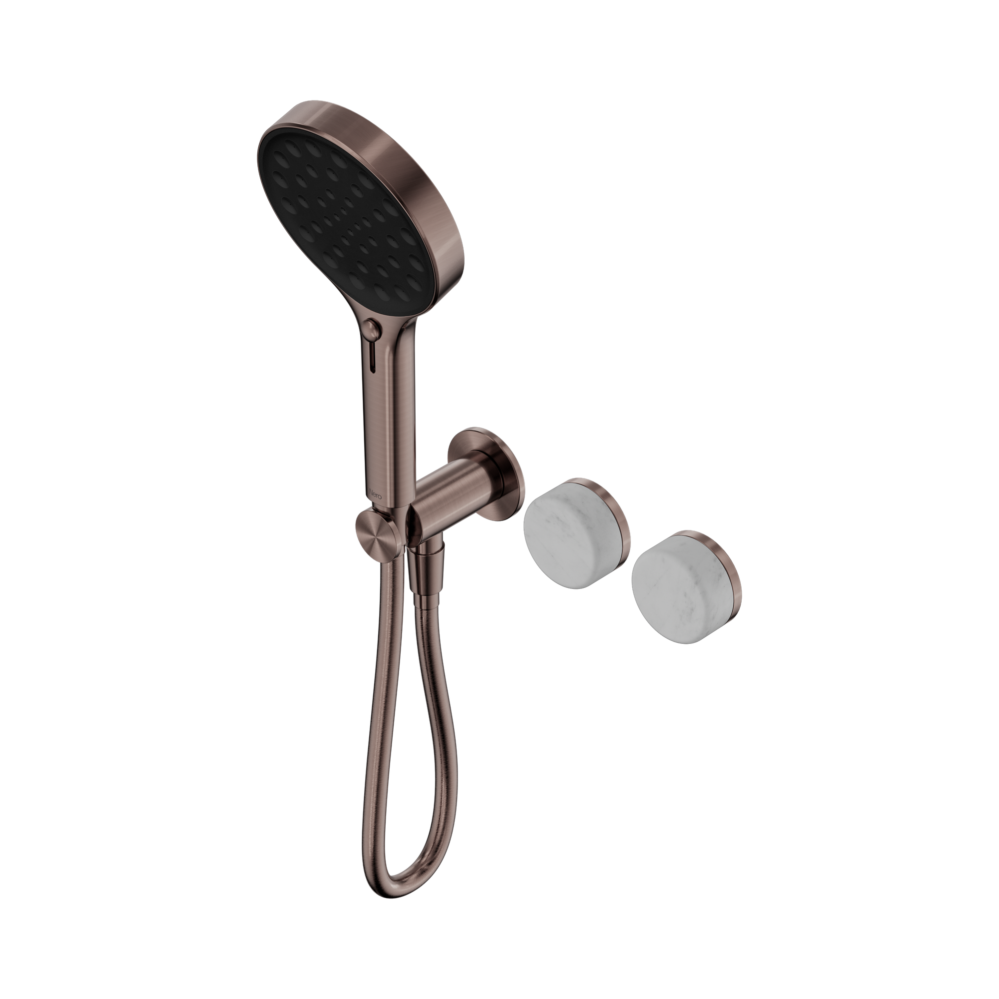 24 E025 BZ Serenity Progressive Shower System With Carrara Handle And Serenity Hand Shower Brushed Bronze image 1