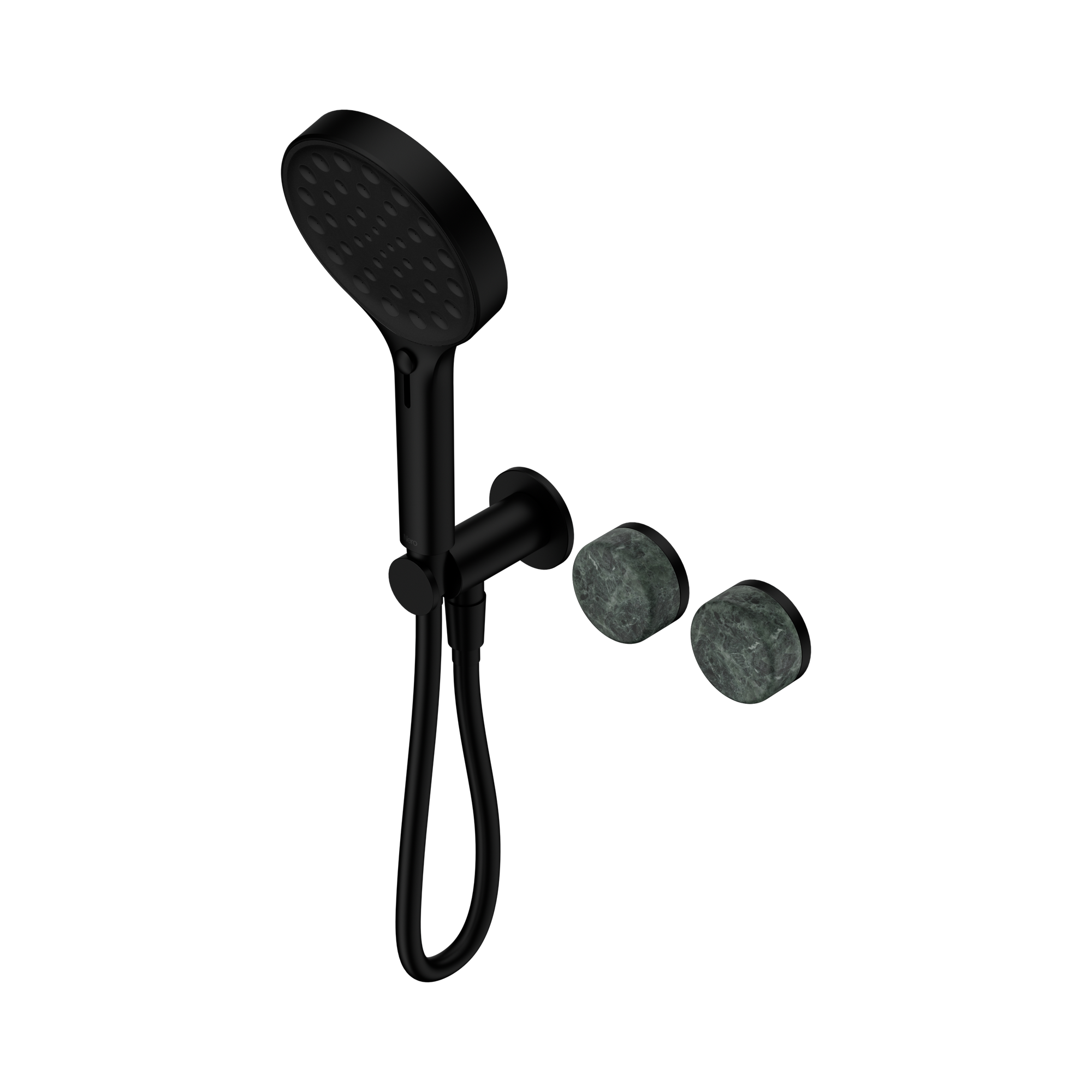 24 E026 MB Serenity Progressive Shower System With Verde Alpi Handle And Serenity Hand Shower Matte Black image 1