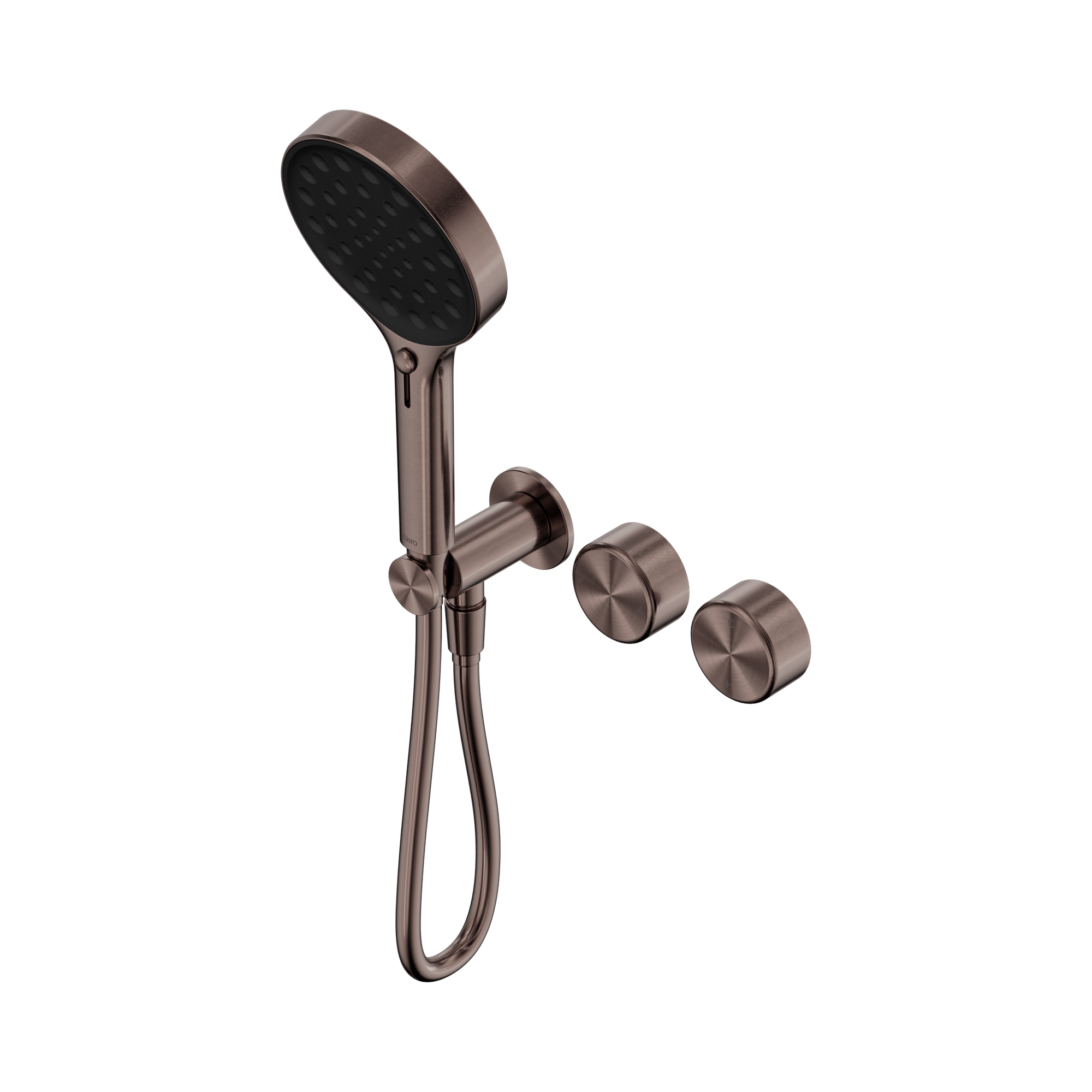 24 E030 BZ Serenity Progressive Shower System With Metal Handle And Serenity Hand Shower Brushed Bronze image 1