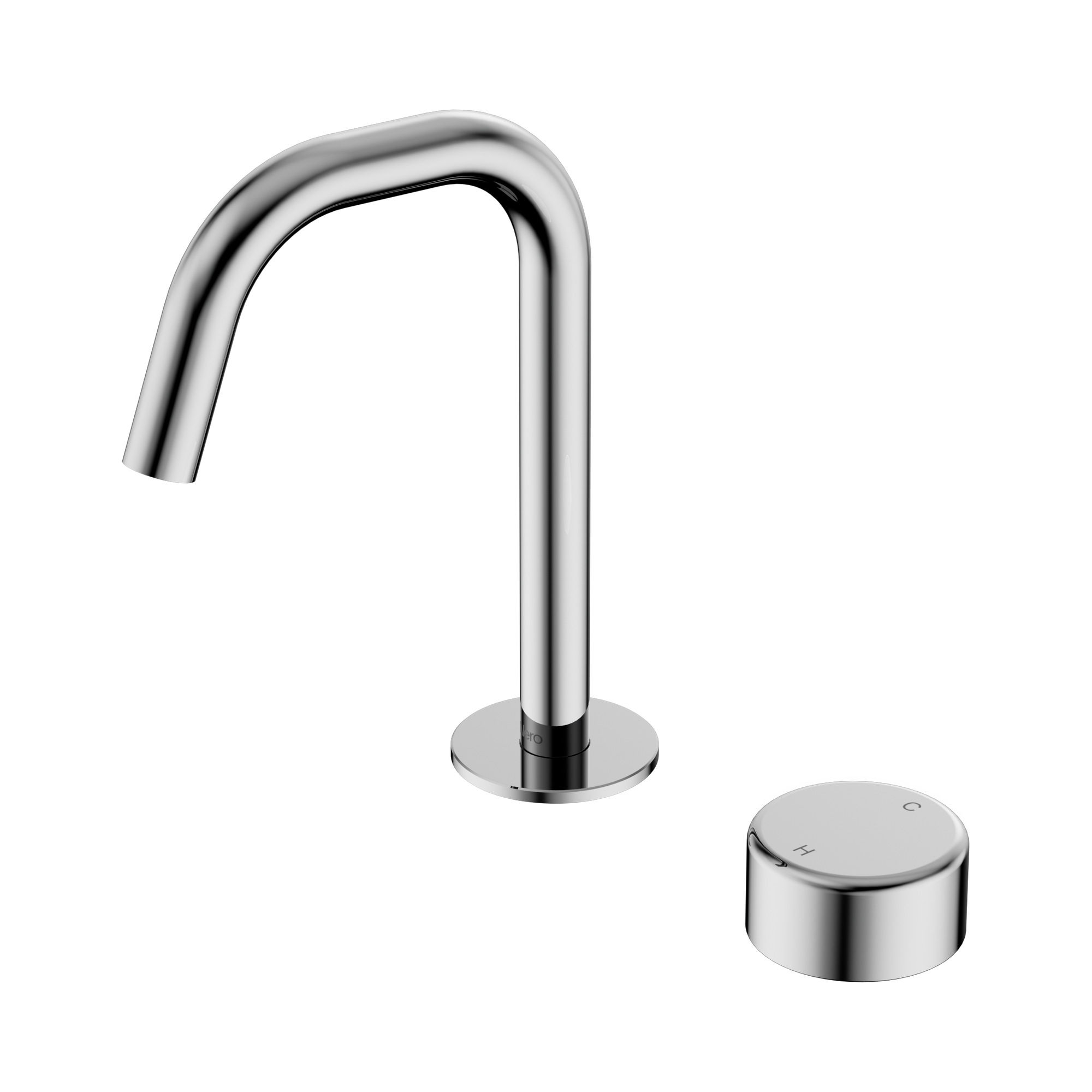 24 E048 CH Serenity Progressive Basin Mixer Edge Spout With Metal Handle Chrome image 1