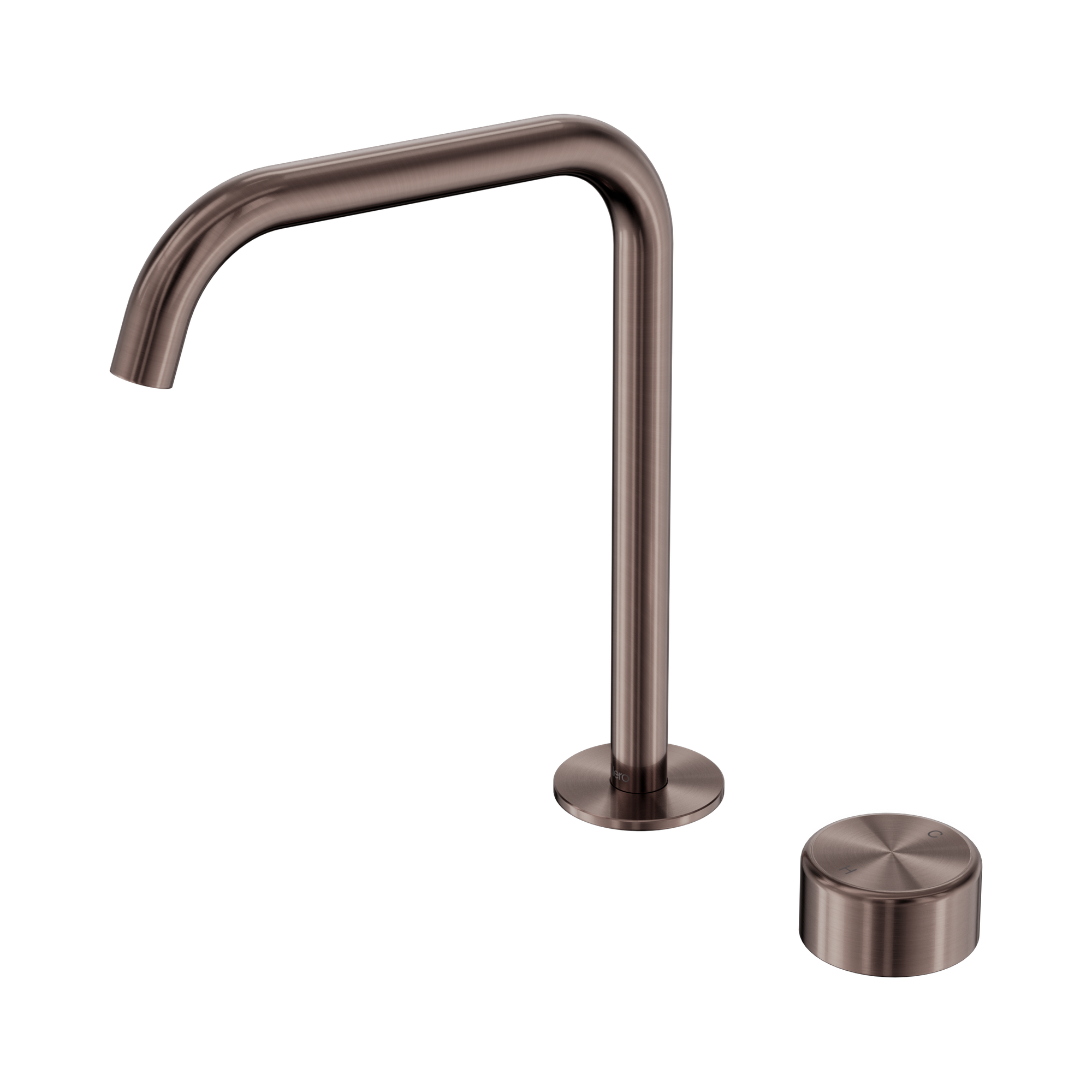 24 E054 BZ Serenity Progressive Bath Kitchen Mixer Edge Spout With Metal Handle Brushed Bronze image 1