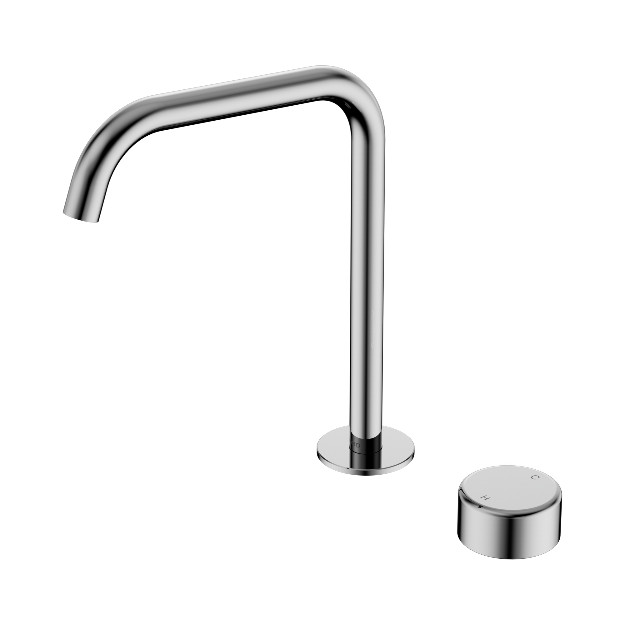 24 E054 CH Serenity Progressive Bath Kitchen Mixer Edge Spout With Metal Handle Chrome image 1