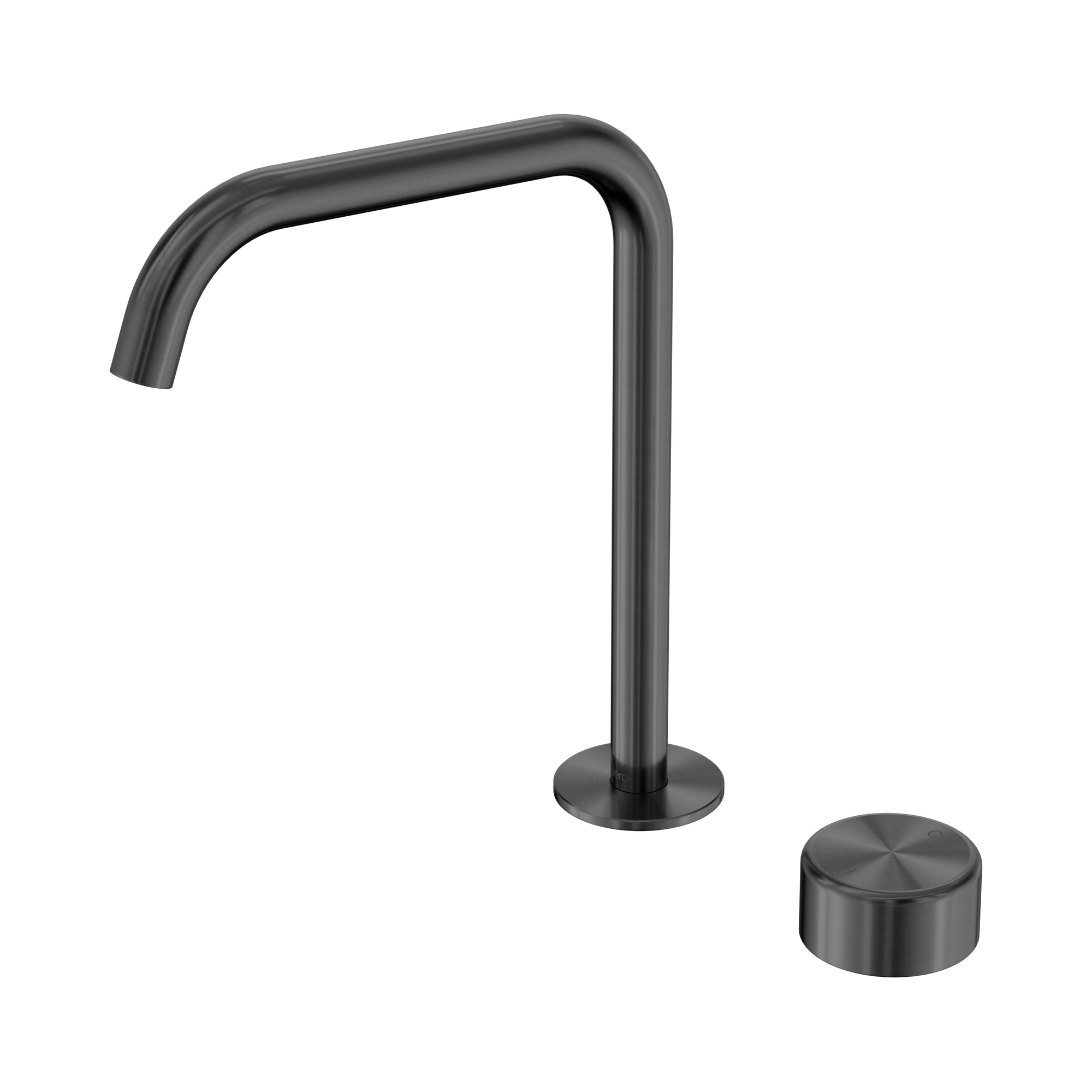 24 E054 GM Serenity Progressive Bath Kitchen Mixer Edge Spout With Metal Handle Gun Metal image 1