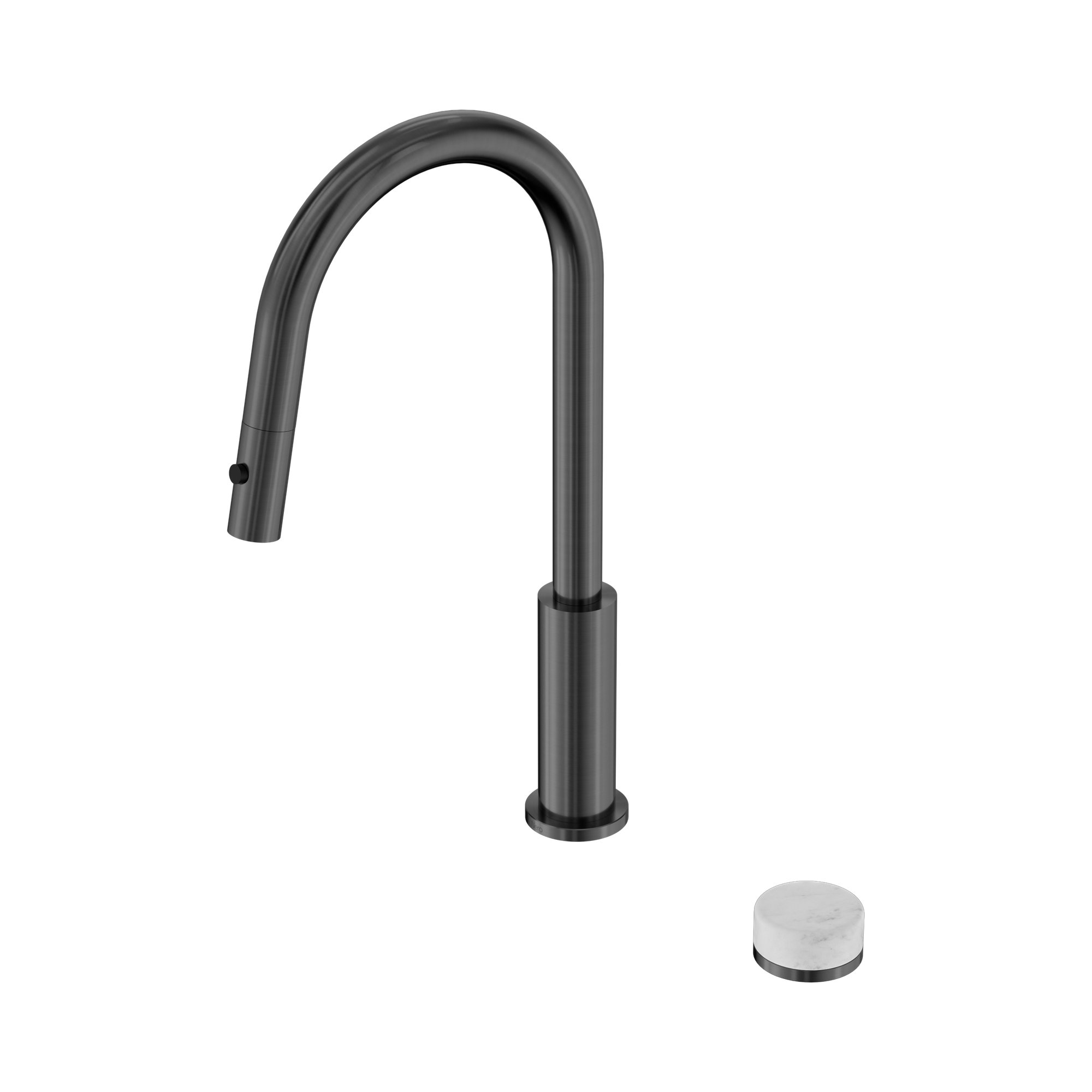 24 E055 GM Serenity Progressive pull out kitchen Set With Carrara Handle Gun Metal image 1