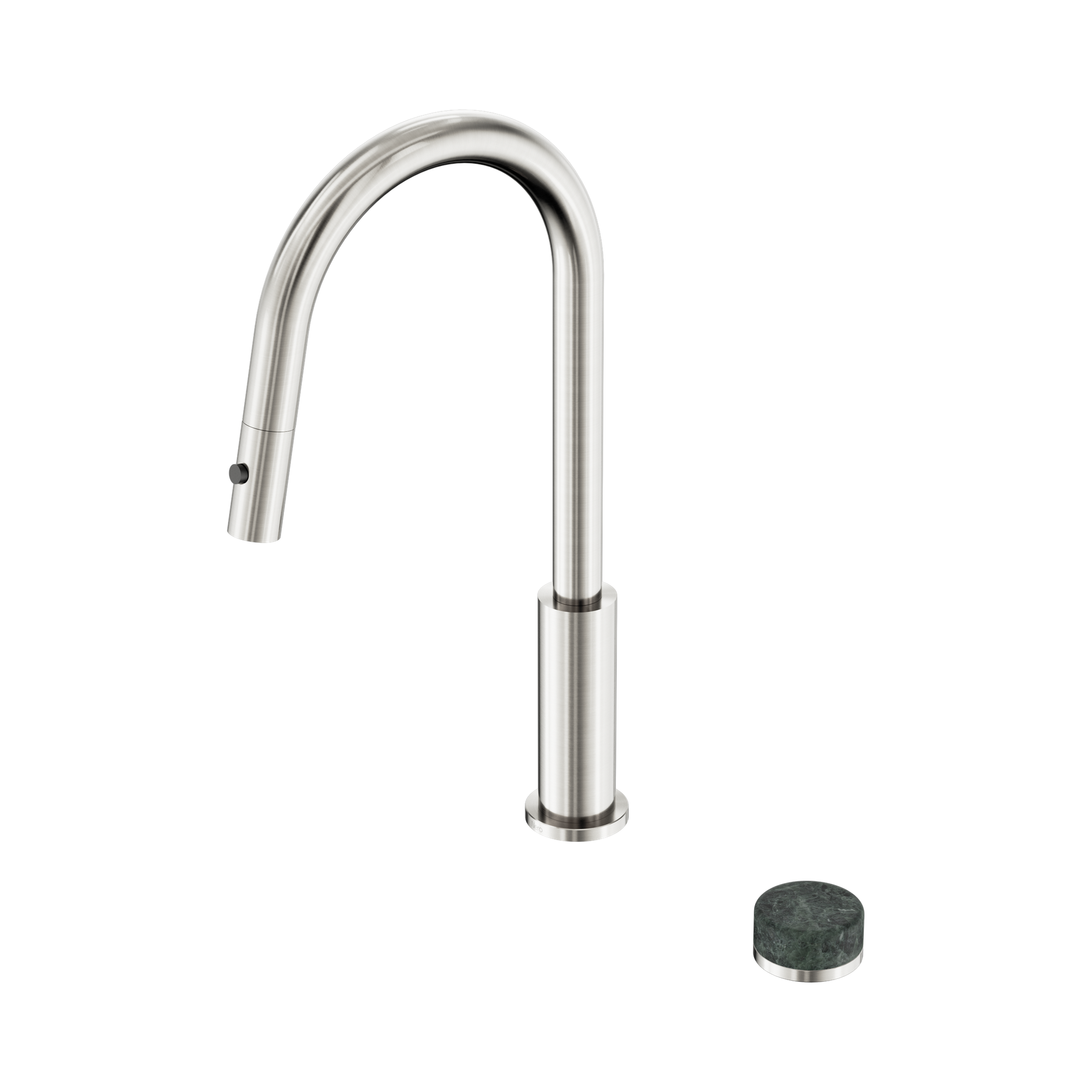 24 E056 BN Serenity Progressive pull out kitchen Set With Verde Alpi Handle Brushed Nickel image 1