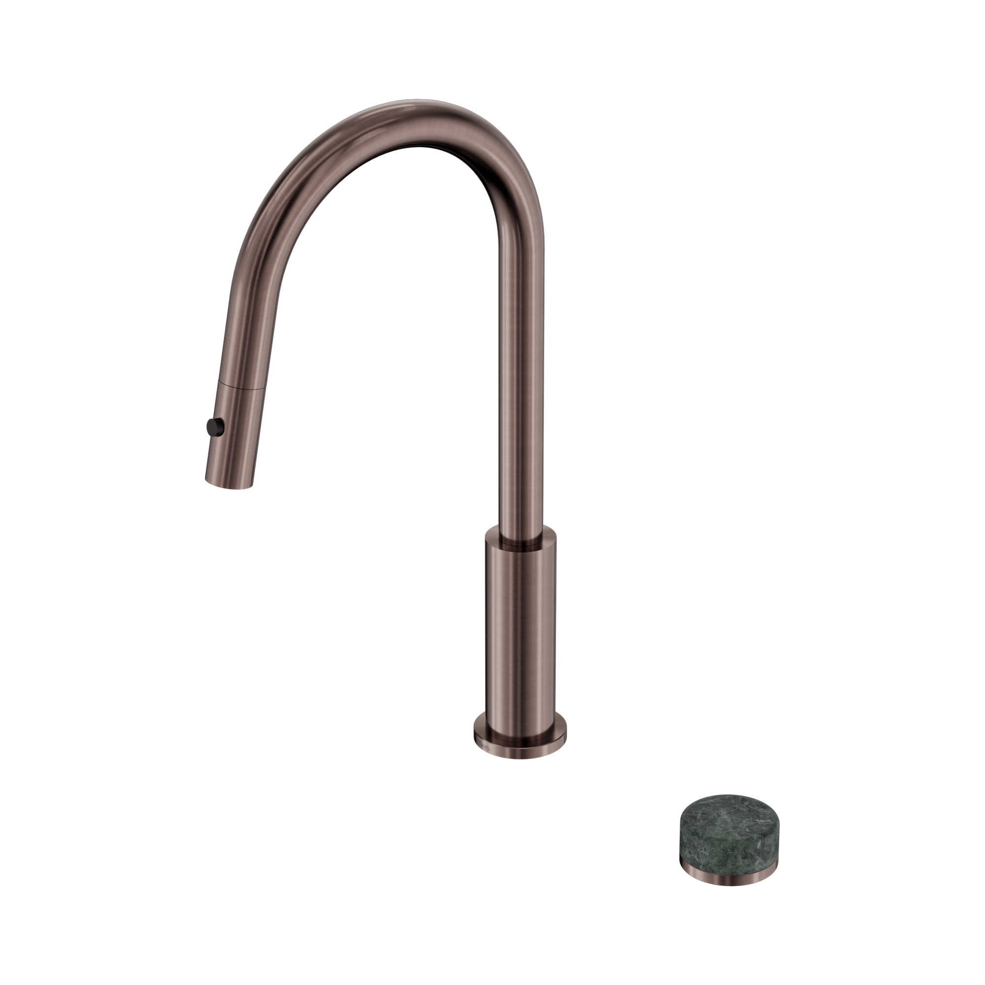 24 E056 BZ Serenity Progressive pull out kitchen Set With Verde Alpi Handle Brushed Bronze image 1