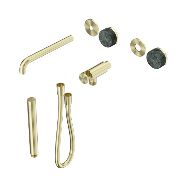 24 E080 BG Serenity Progressive Shower System With Spout With Verde Alpi Handle And Slim Shower Trim Kit Only Brushed Gold Thumb